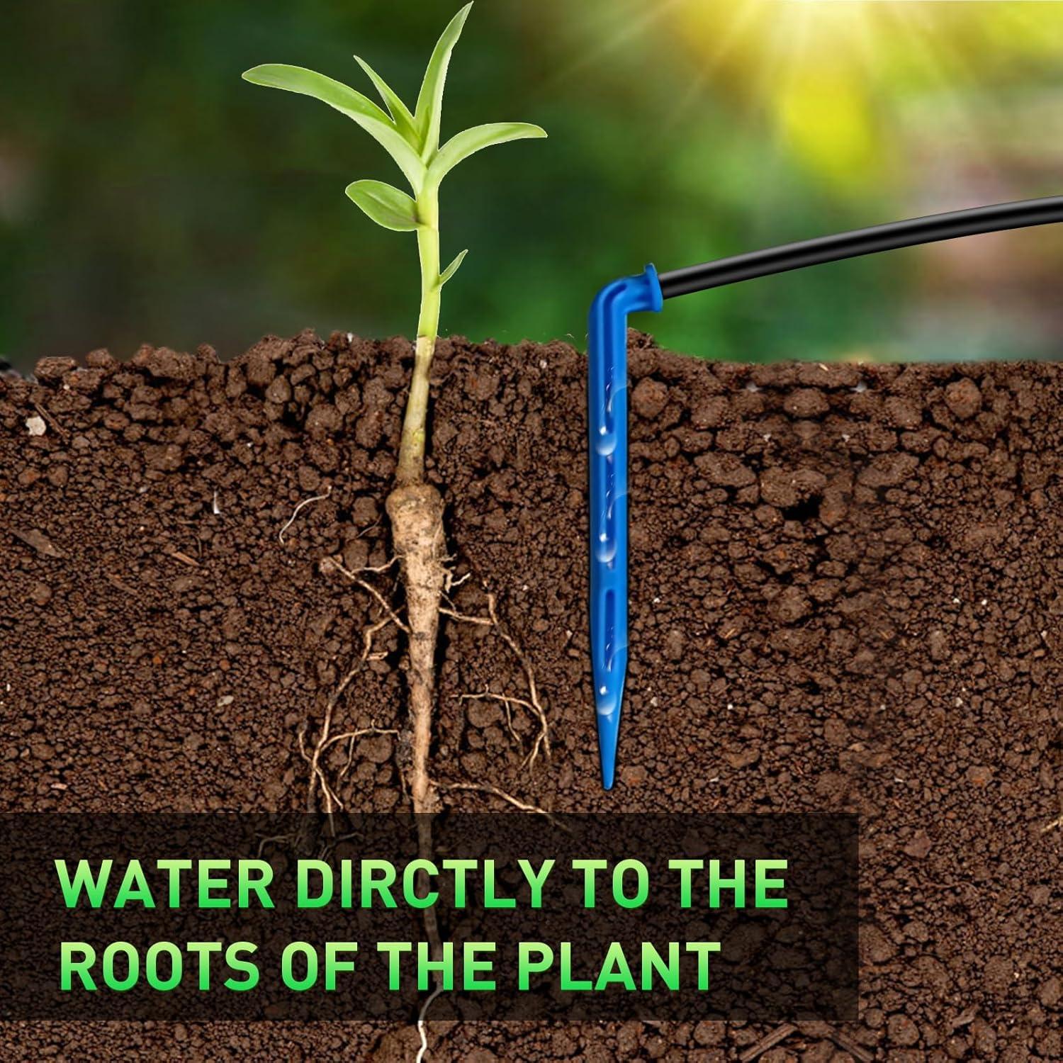 Sistema de riego por goteo solar SZXC 11.89m 3W 3000mAh 15 macetas