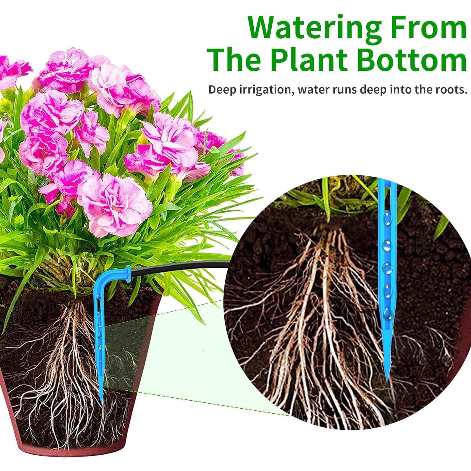 Sistema de riego por goteo solar SZXC 11.89m 3W 3000mAh 15 macetas