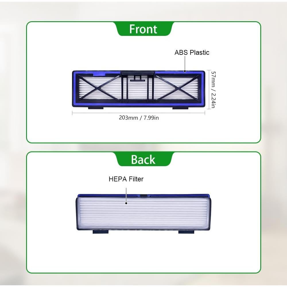 Filtros HEPA H12 Neutop para Aspiradoras Robóticas Neato - Paquete de 5