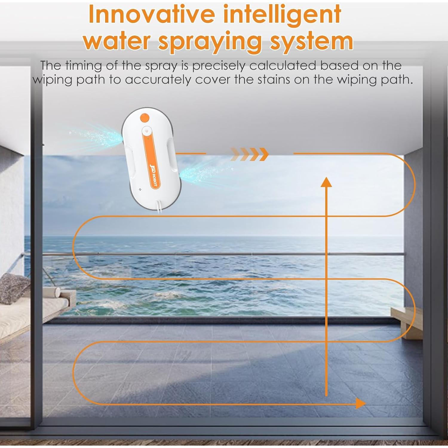 Robot Limpiador de Ventanas JSDROBOT Lite 5300Pa con Control Remoto