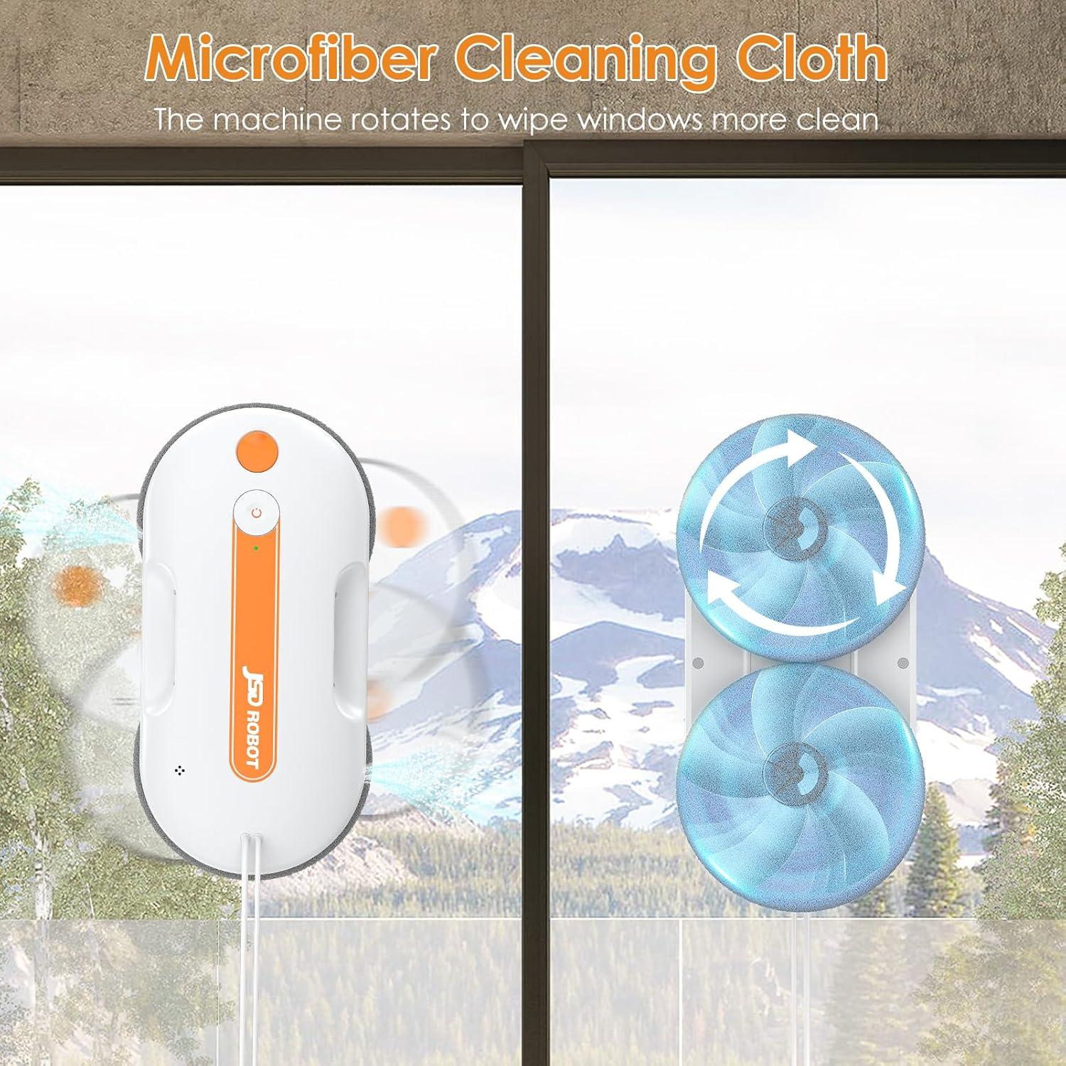 Robot Limpiador de Ventanas JSDROBOT Lite 5300Pa con Control Remoto