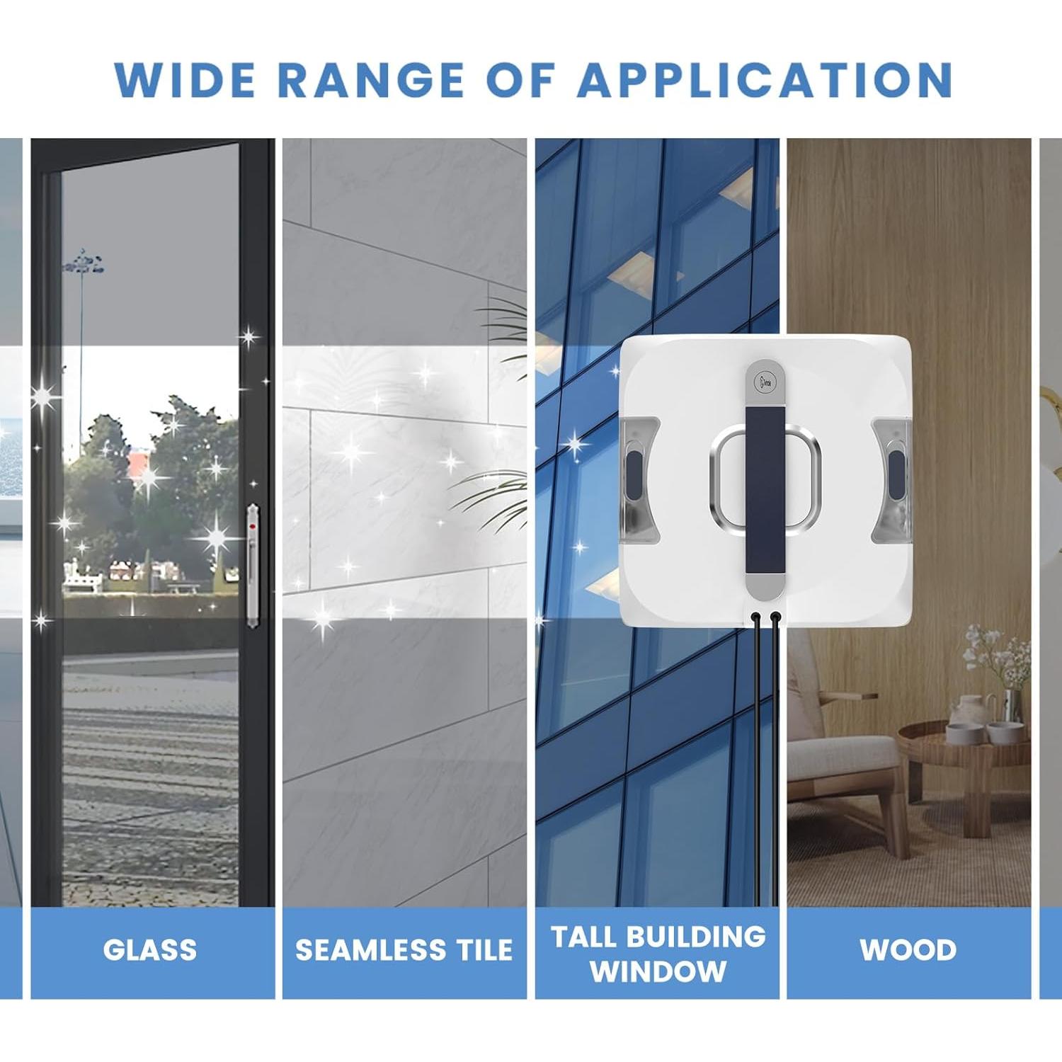 Robot Limpiador de Ventanas EEland con Doble Rocío 3500Pa