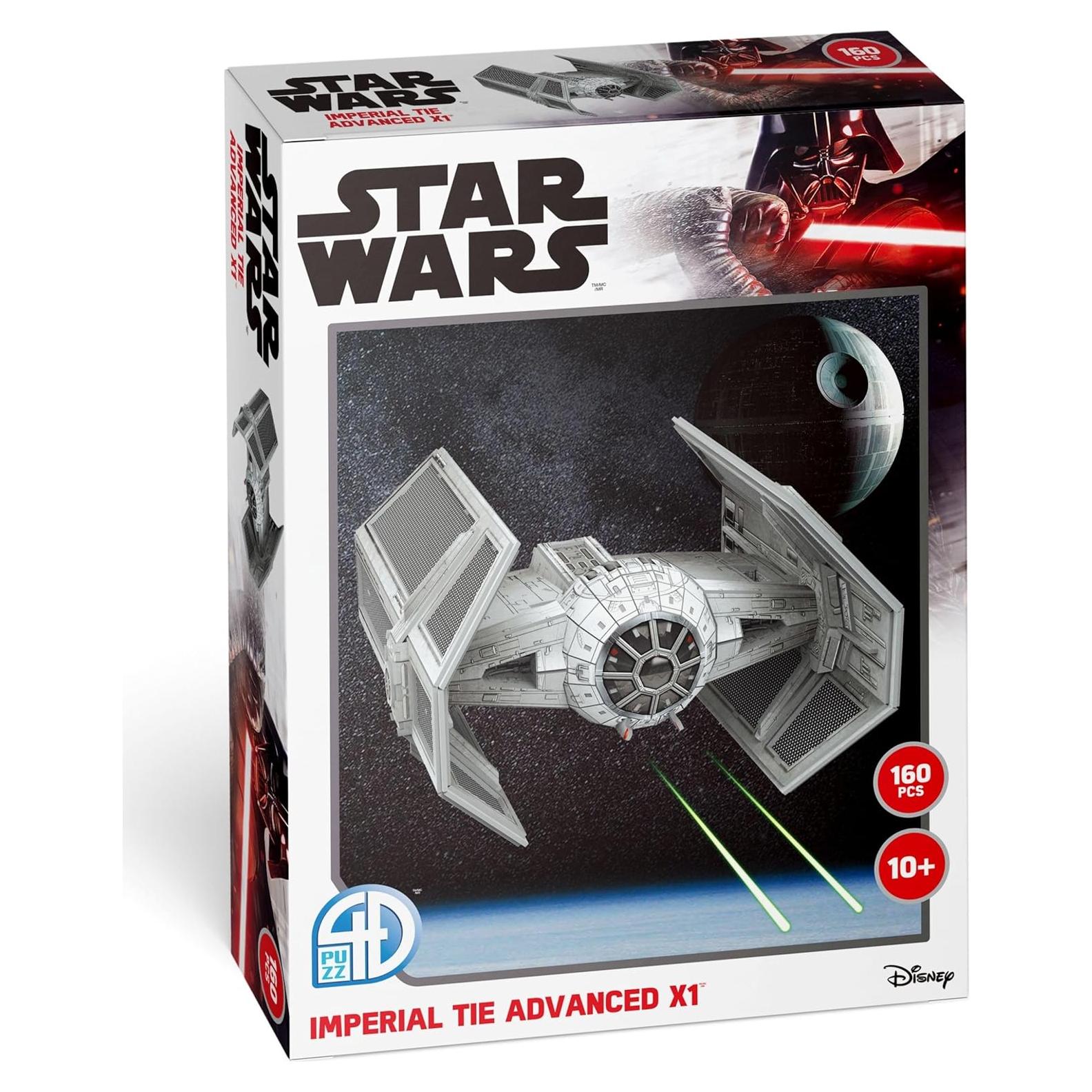 Kit de Modelo 3D Star Wars TIE Advanced 4D Build 160 Piezas