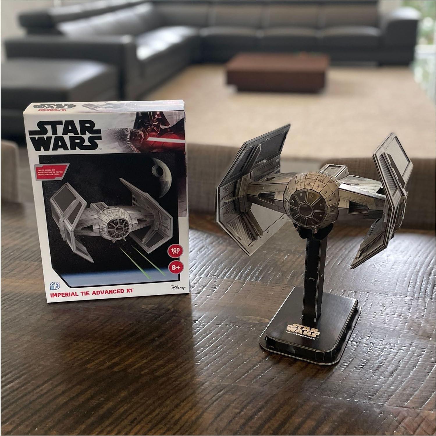 Kit de Modelo 3D Star Wars TIE Advanced 4D Build 160 Piezas