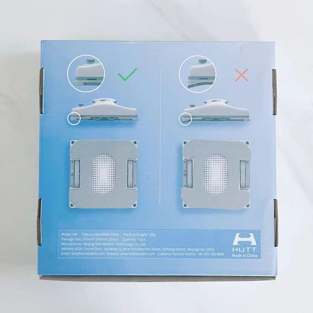 Paño de limpieza HUTT W8 para robot ventanas - 4 piezas