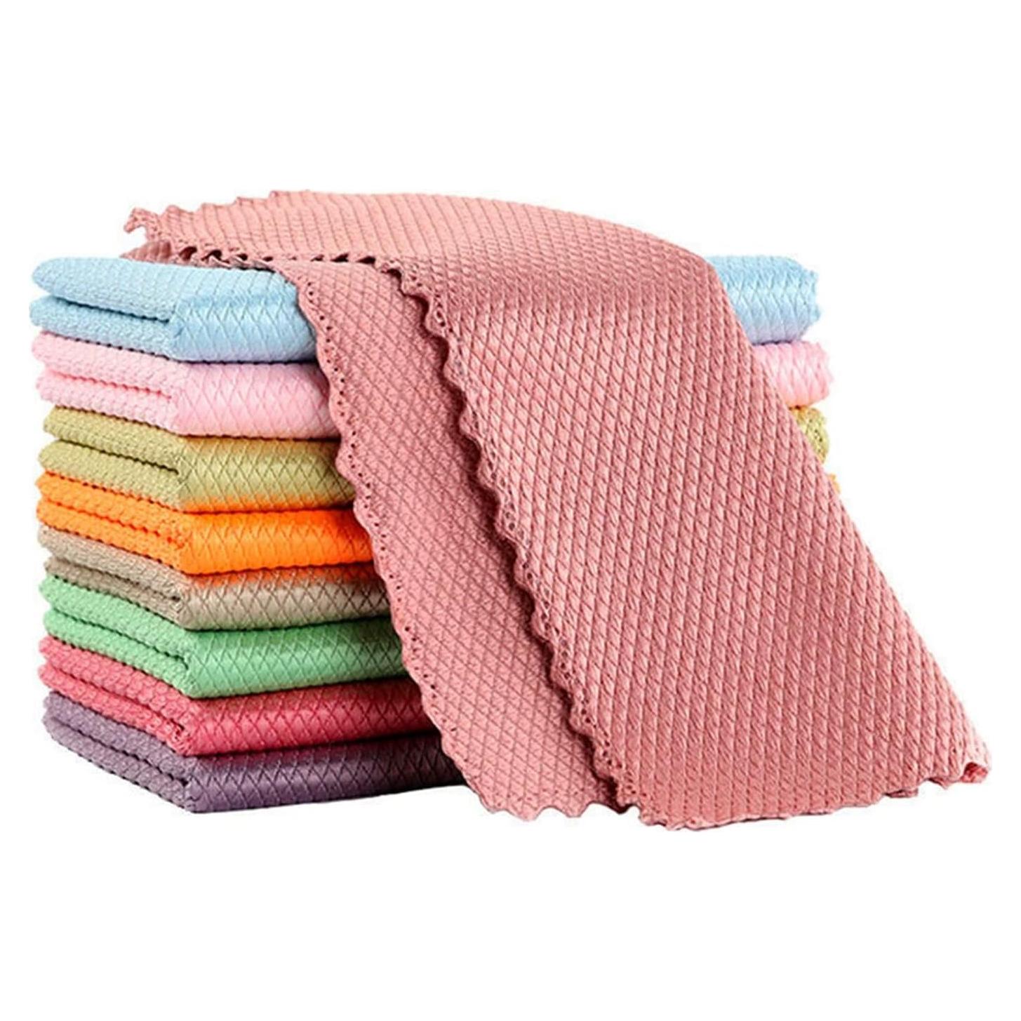 10 Paños de Limpieza Microfibra Sundeer 30x40cm Antiestáticos