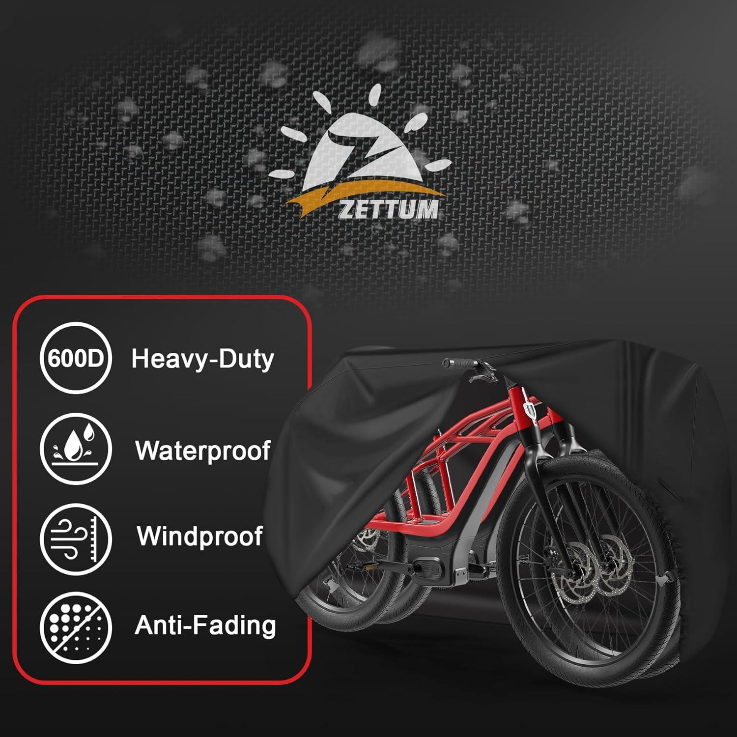 Funda para 2 Bicicletas Zettum XL Impermeable 600D