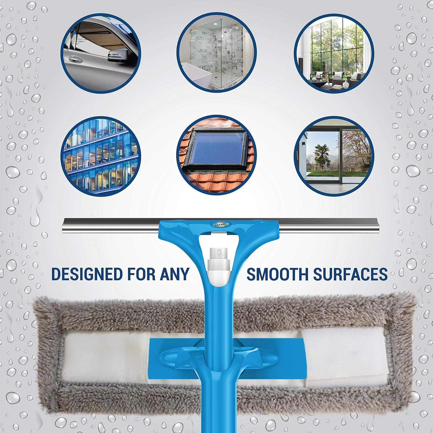 Limpiador de Ventanas SCRUBIT con Mango Extensible 147 cm