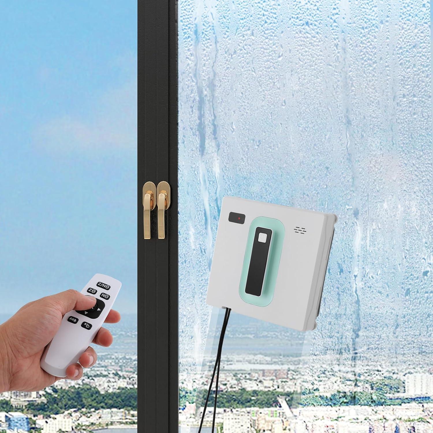 Robot Window Cleaner, Automatic Window Cleaning Robot with Remote&APP Control, Wall Cleaning Robot Vacuum Cleaner with 3*Cleaning Mode for Homes, Office Buildings, High-Rise Buildings