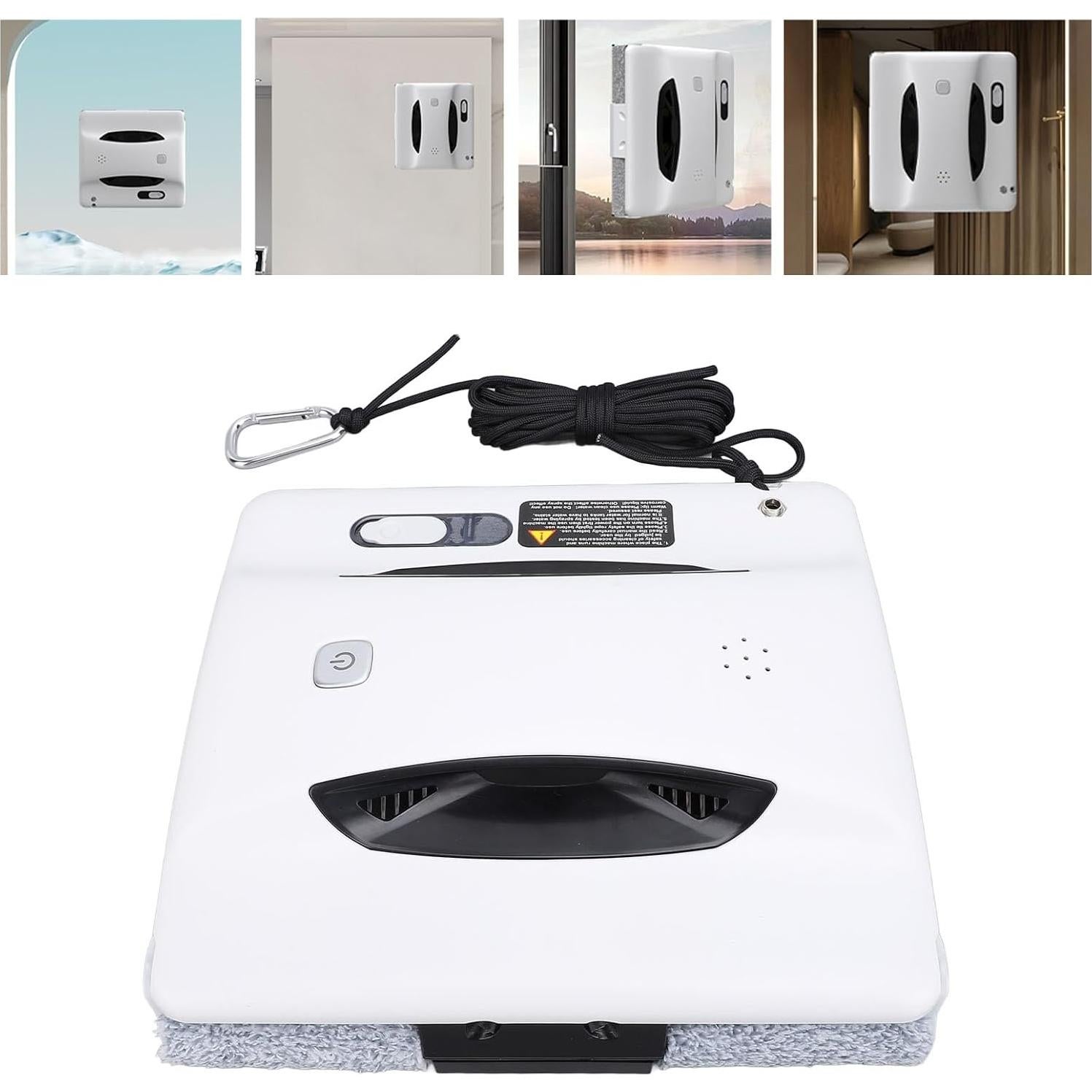 AYNEFY Window Cleaning Robot, High Accuracy Sensor Smart Window Cleaner Atomization Technology Window Vacuum Cleaner Professional 2800pa Suction Window Cleaner Robot (US Plug)