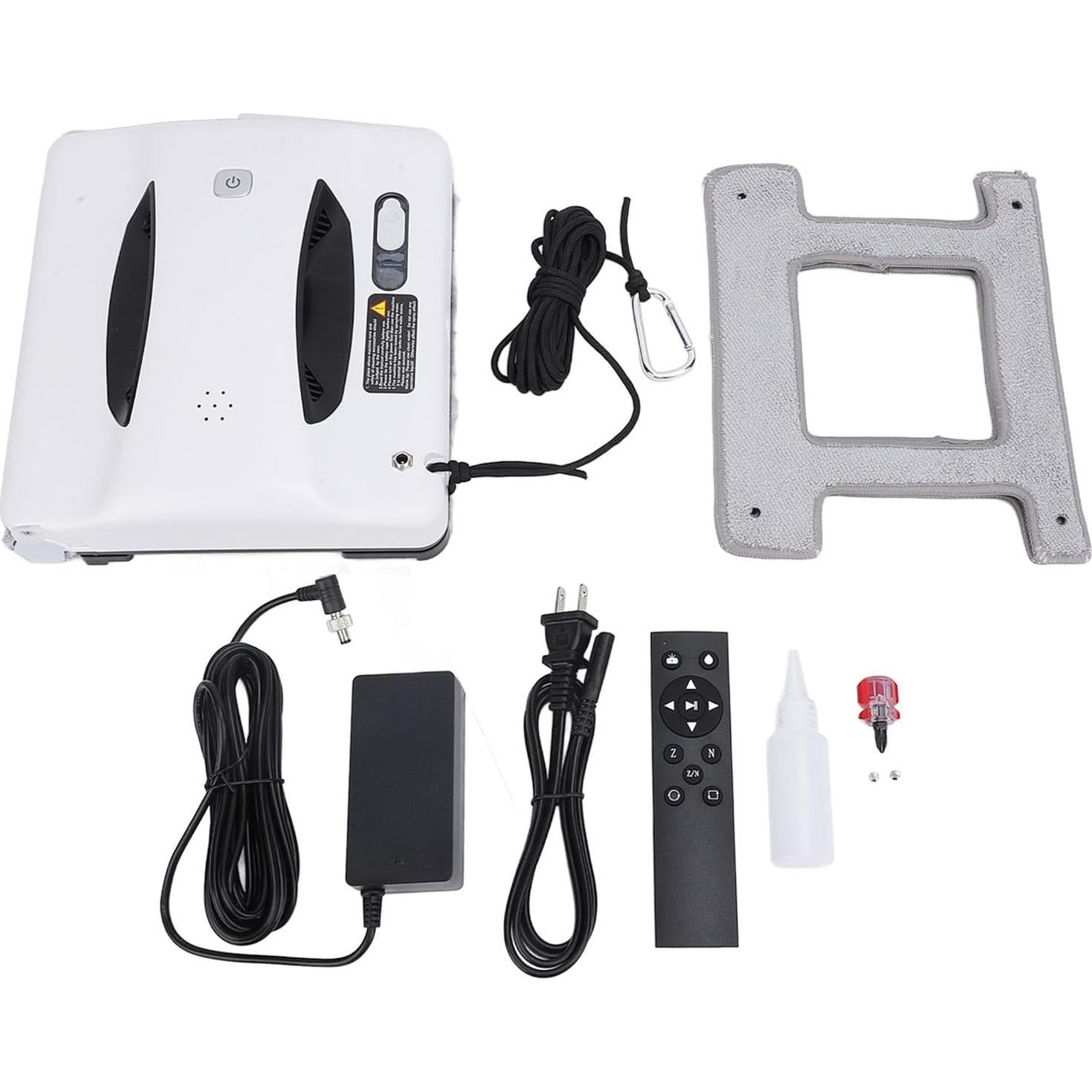 AYNEFY Window Cleaning Robot, High Accuracy Sensor Smart Window Cleaner Atomization Technology Window Vacuum Cleaner Professional 2800pa Suction Window Cleaner Robot (US Plug)