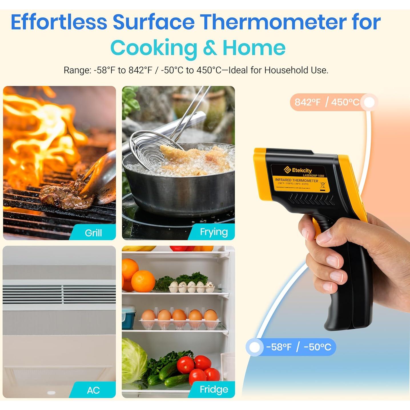 Termómetro Infrarrojo Etekcity Lasergrip 774 -50°C a 450°C