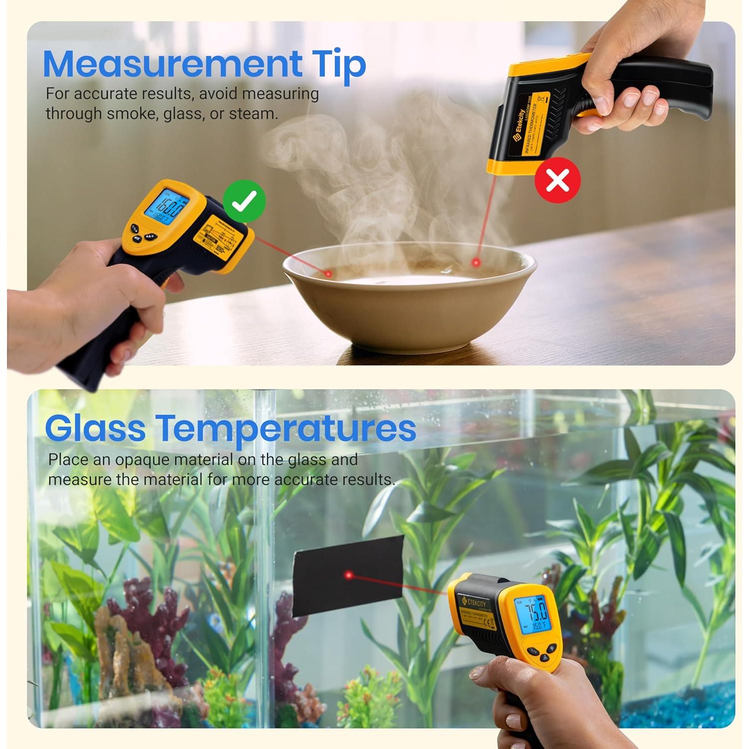 Termómetro Infrarrojo Etekcity Lasergrip 774 -50°C a 450°C