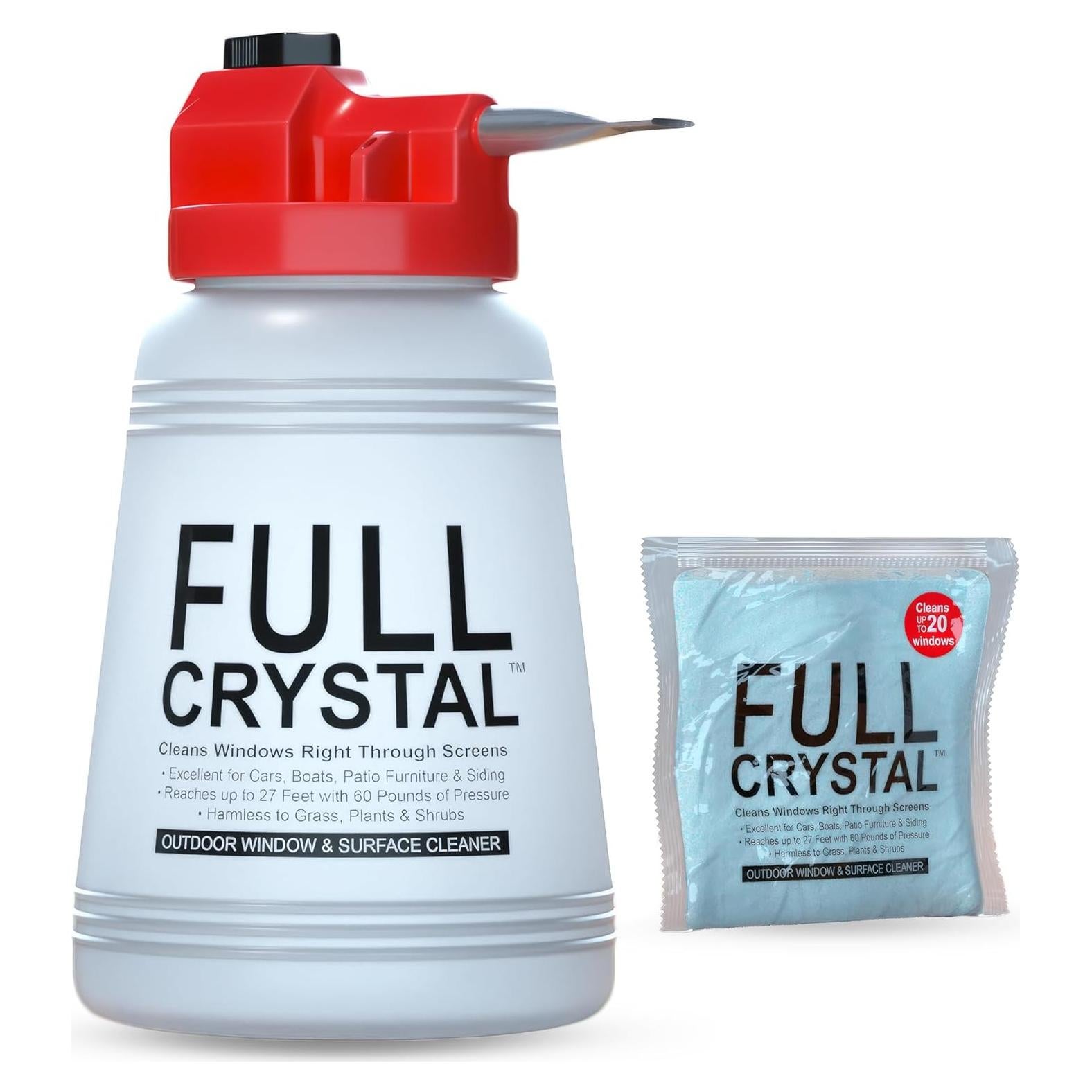 Kit de Limpieza de Ventanas Full Crystal 4oz - Alcance 8.23m