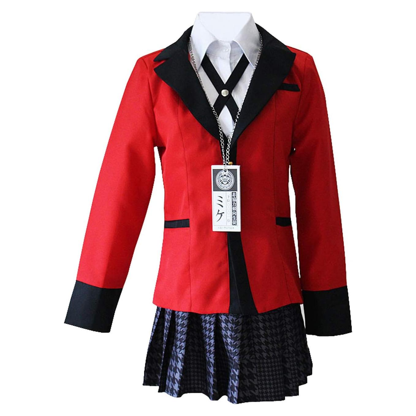 Disfraz Yumeko Jabami Cosplay Escolar 5 Piezas X-Grande