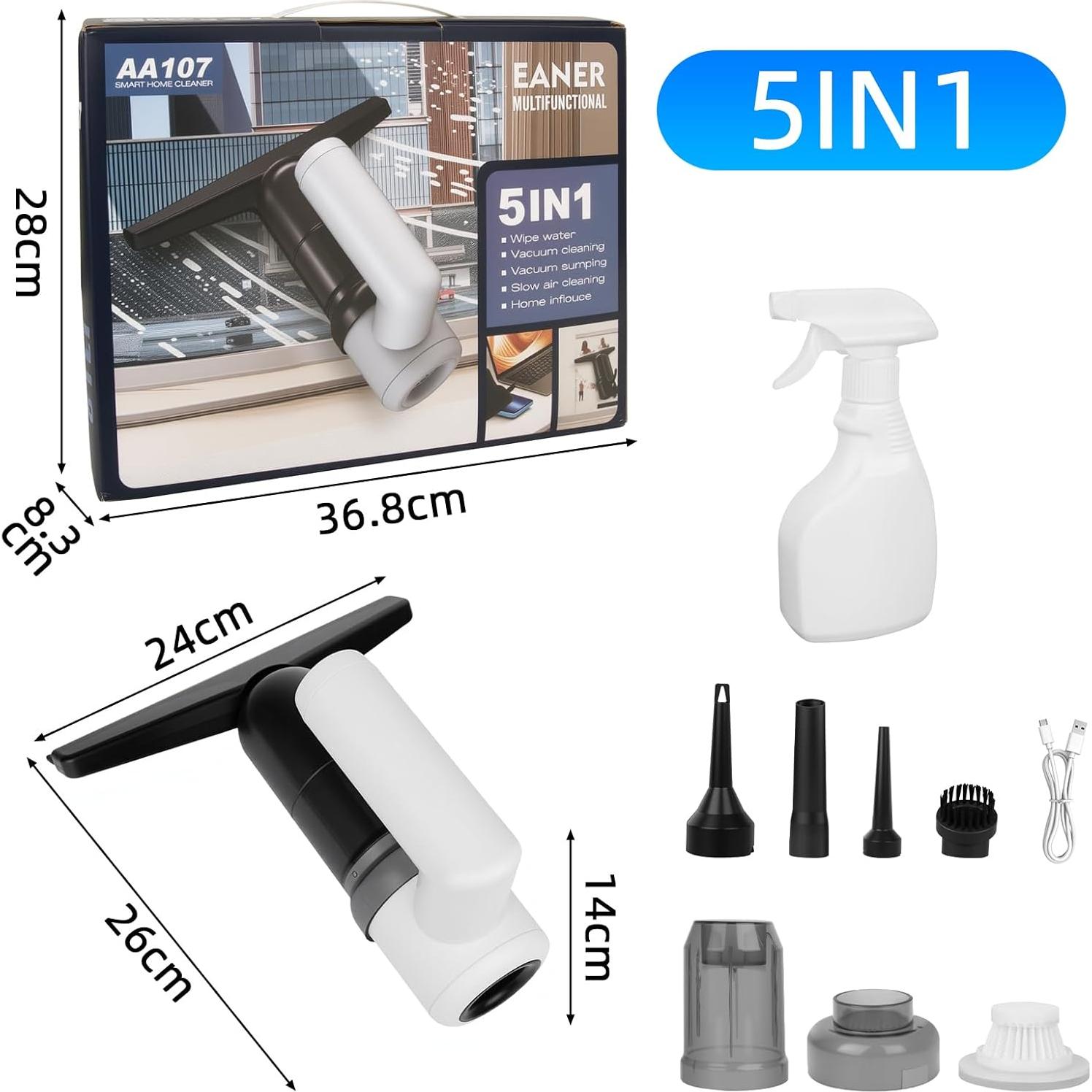 Limpiaparabrisas Inalámbrico MDK AA107 5 en 1 5000Pa 0.5kg