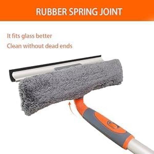 Limpiador de Ventanas Profesional LOMIDA 2 en 1 con Polo Extensible 157 cm