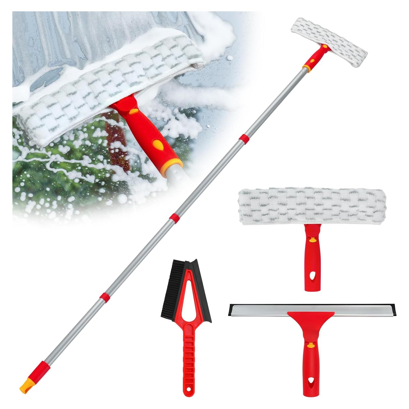 Kit de Limpieza de Ventanas Ajimy con Mango Largo 147 cm