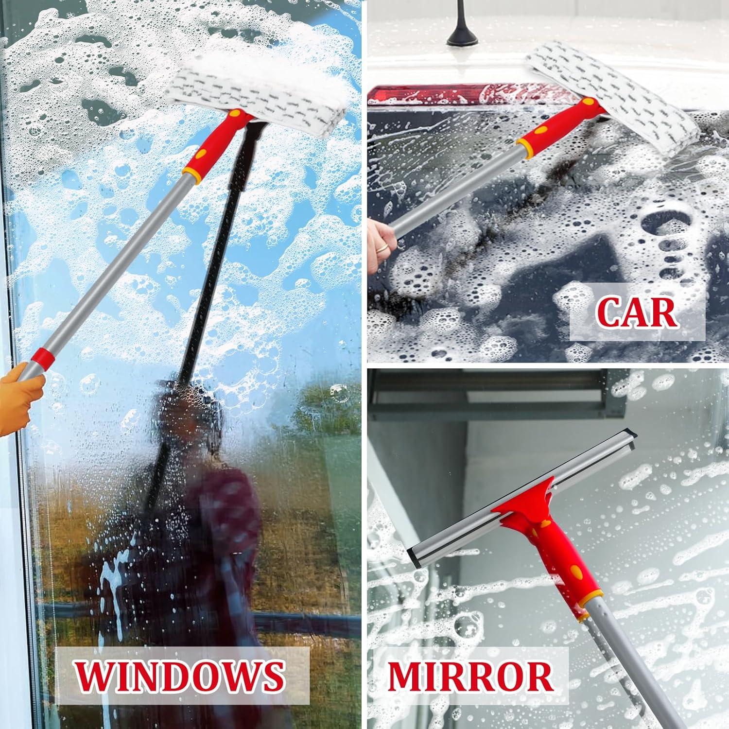 Kit de Limpieza de Ventanas Ajimy con Mango Largo 147 cm