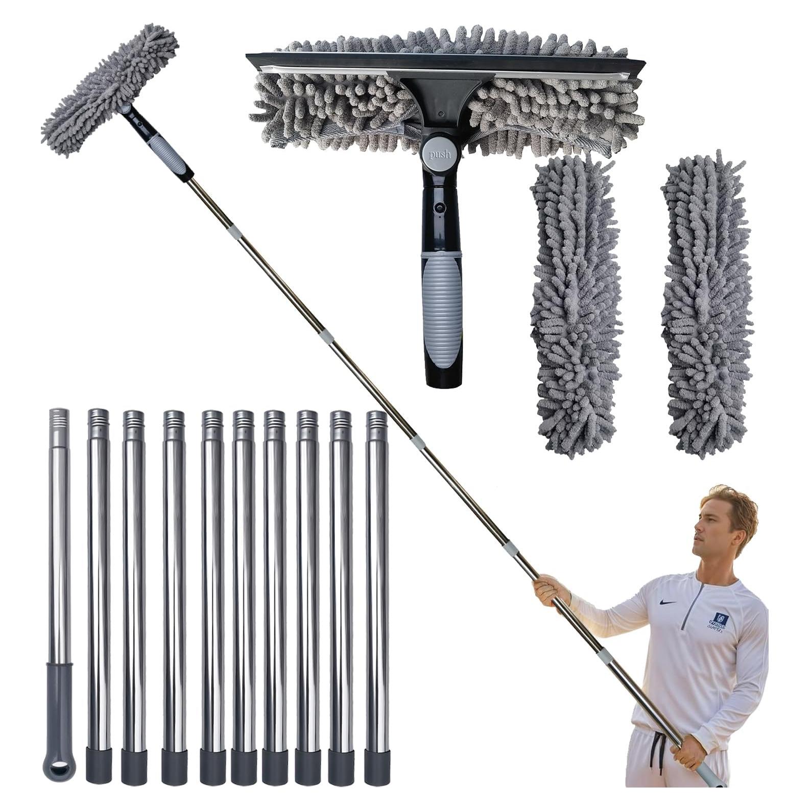 Limpiador de Ventanas 2 en 1 Toromp con Poste Extensible 3-4.3m