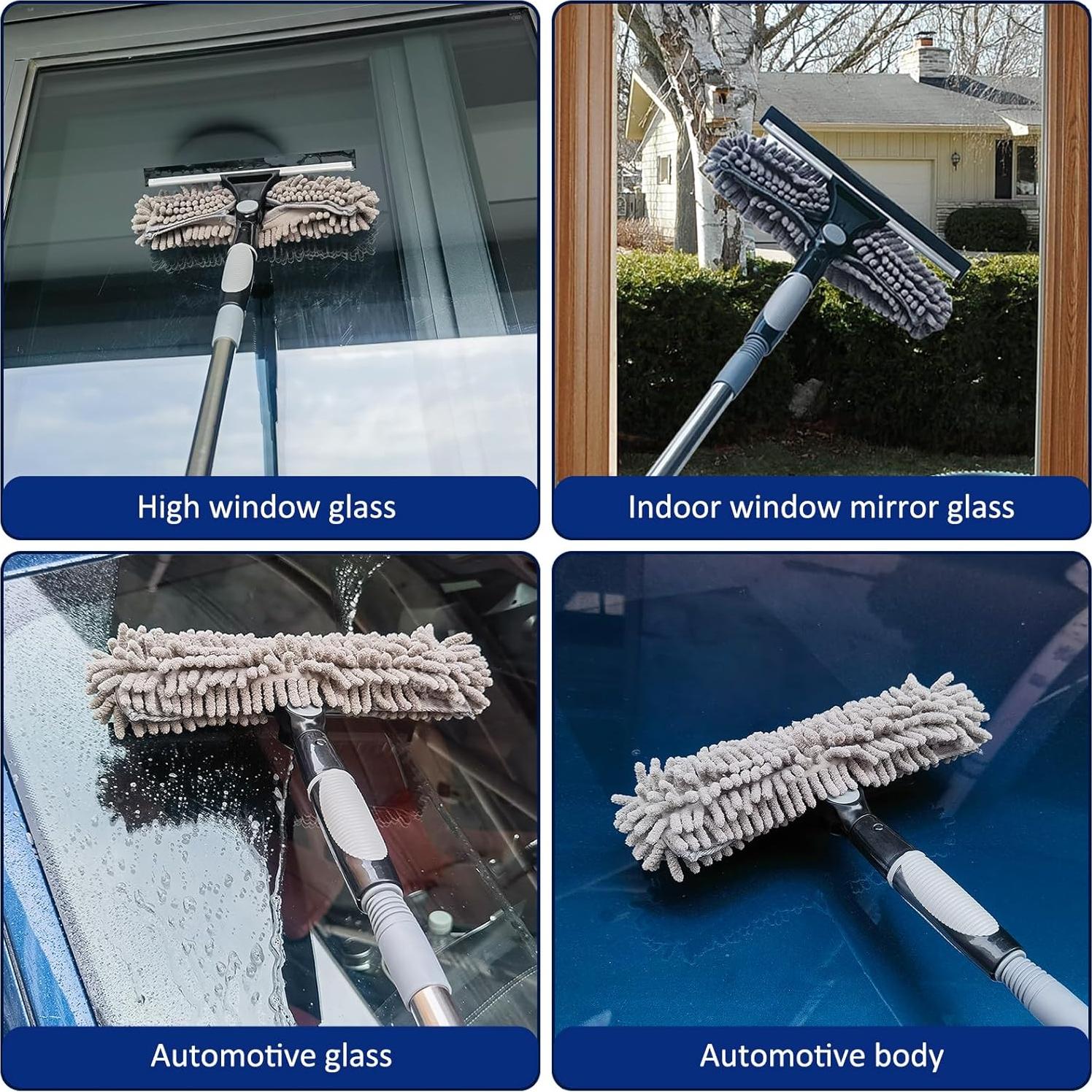 Limpiador de Ventanas 2 en 1 Toromp con Poste Extensible 3-4.3m