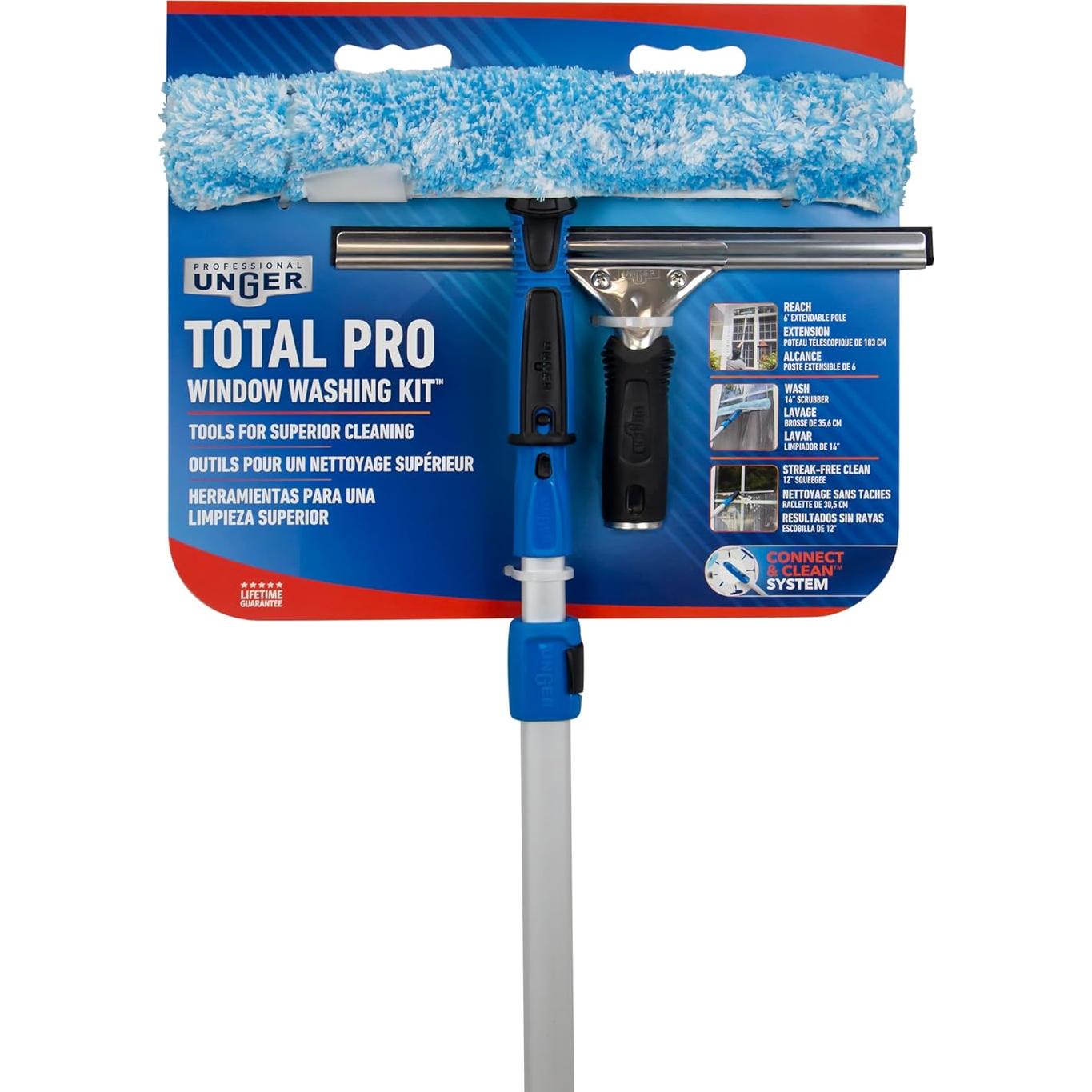 Kit de Limpieza de Ventanas Unger Total Pro - 3 Piezas