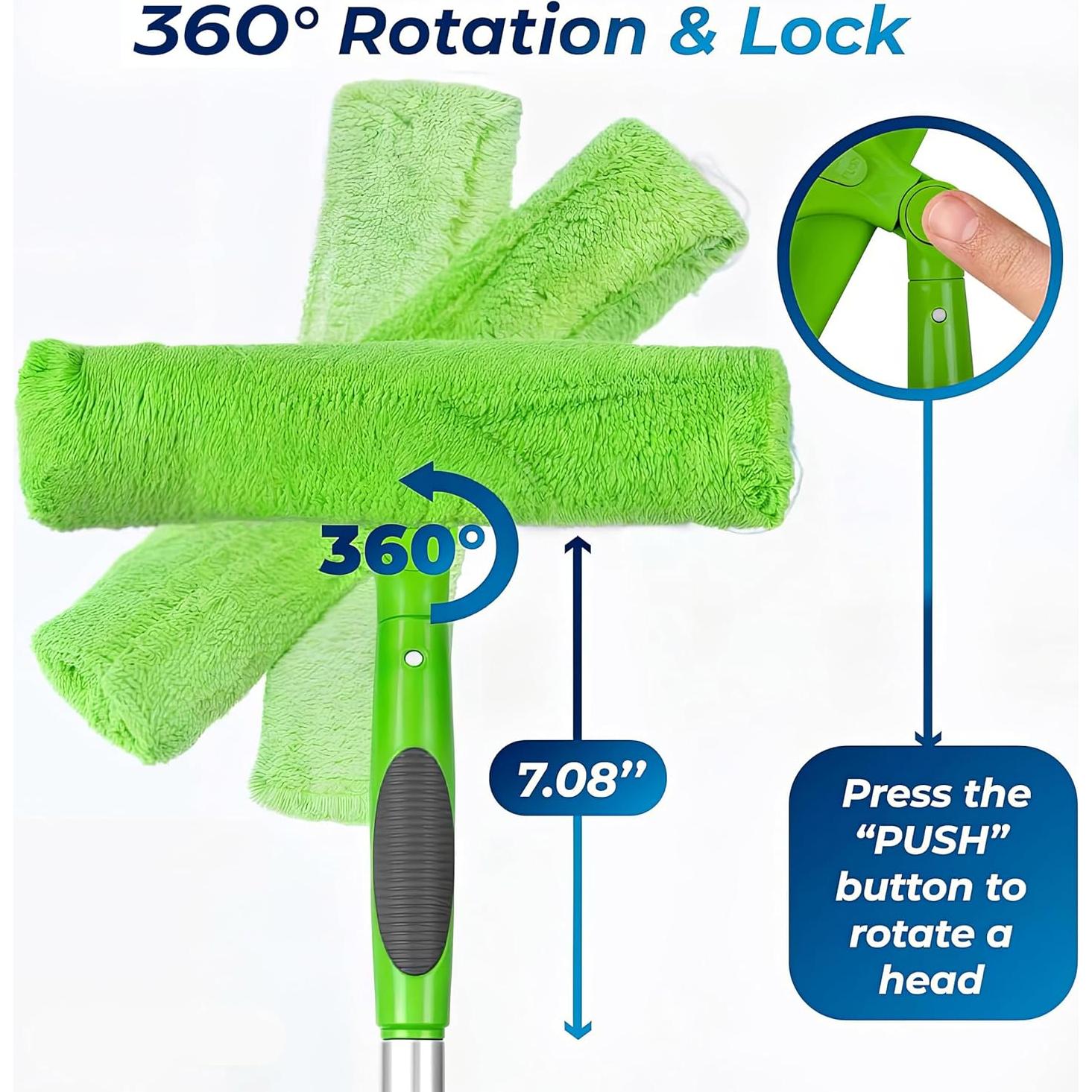 Kit Limpiaparabrisas DSV Estándar 2 en 1 con Poste Extensible 157.5 cm