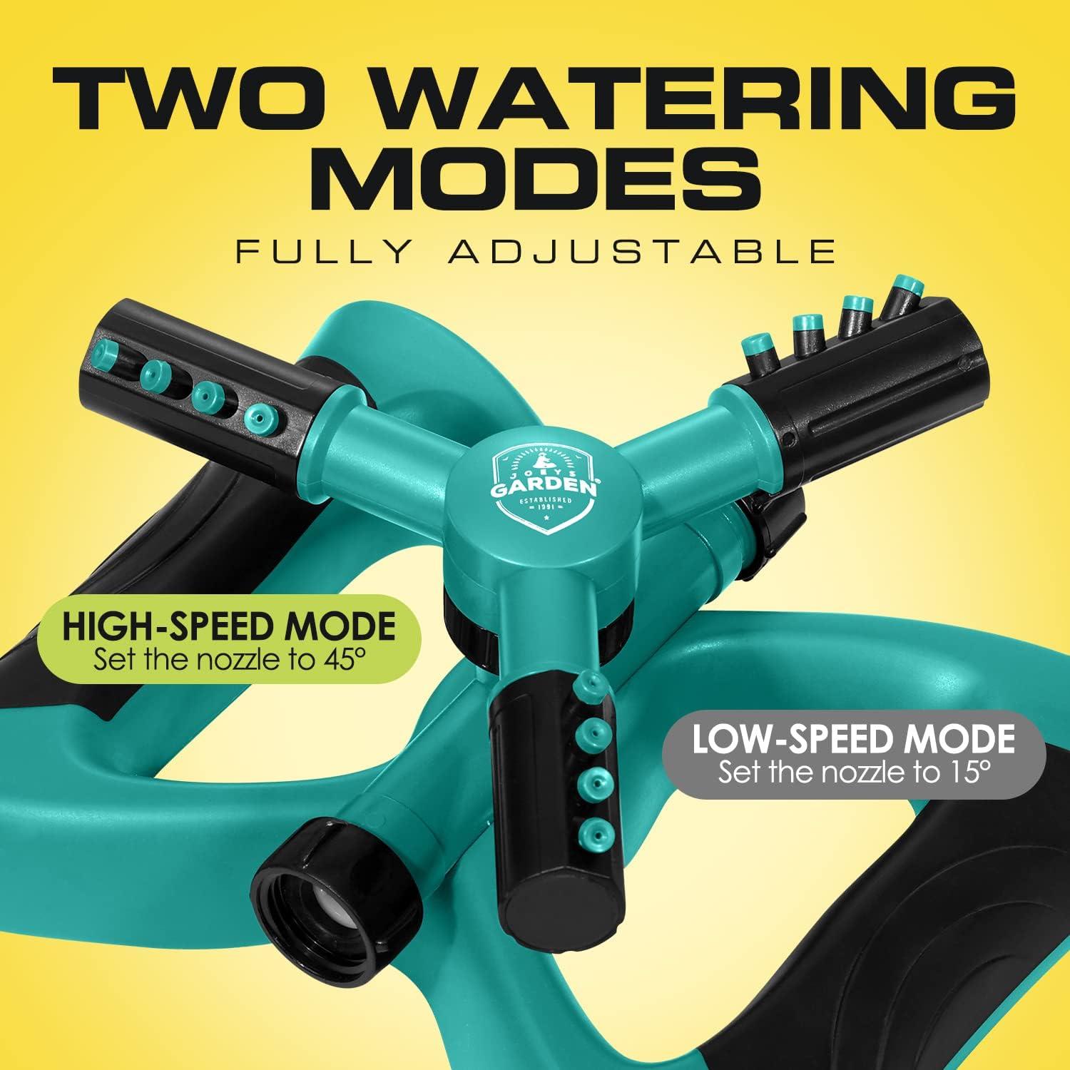 Aspersor Rotativo Joeys Garden para Jardín - Verde, 0.82 kg