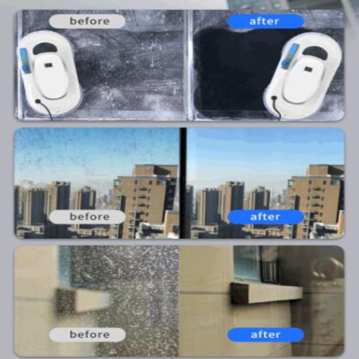 Window Cleaner Robot,Automatic Robotic Window Cleaning Vacuum Cleaner Smart Glass Robot,for Inside and Outdoor High Window Remote Control Window Cleaner Tools
