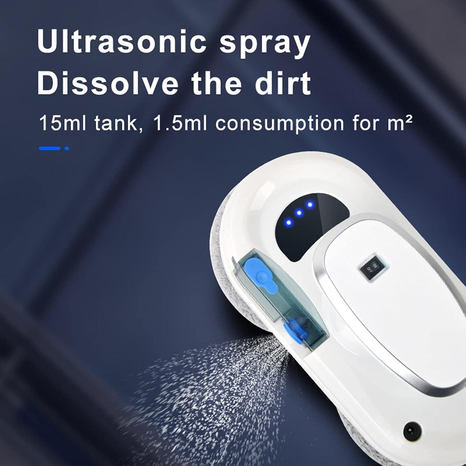 Window Cleaner Robot,Automatic Robotic Window Cleaning Vacuum Cleaner Smart Glass Robot,for Inside and Outdoor High Window Remote Control Window Cleaner Tools