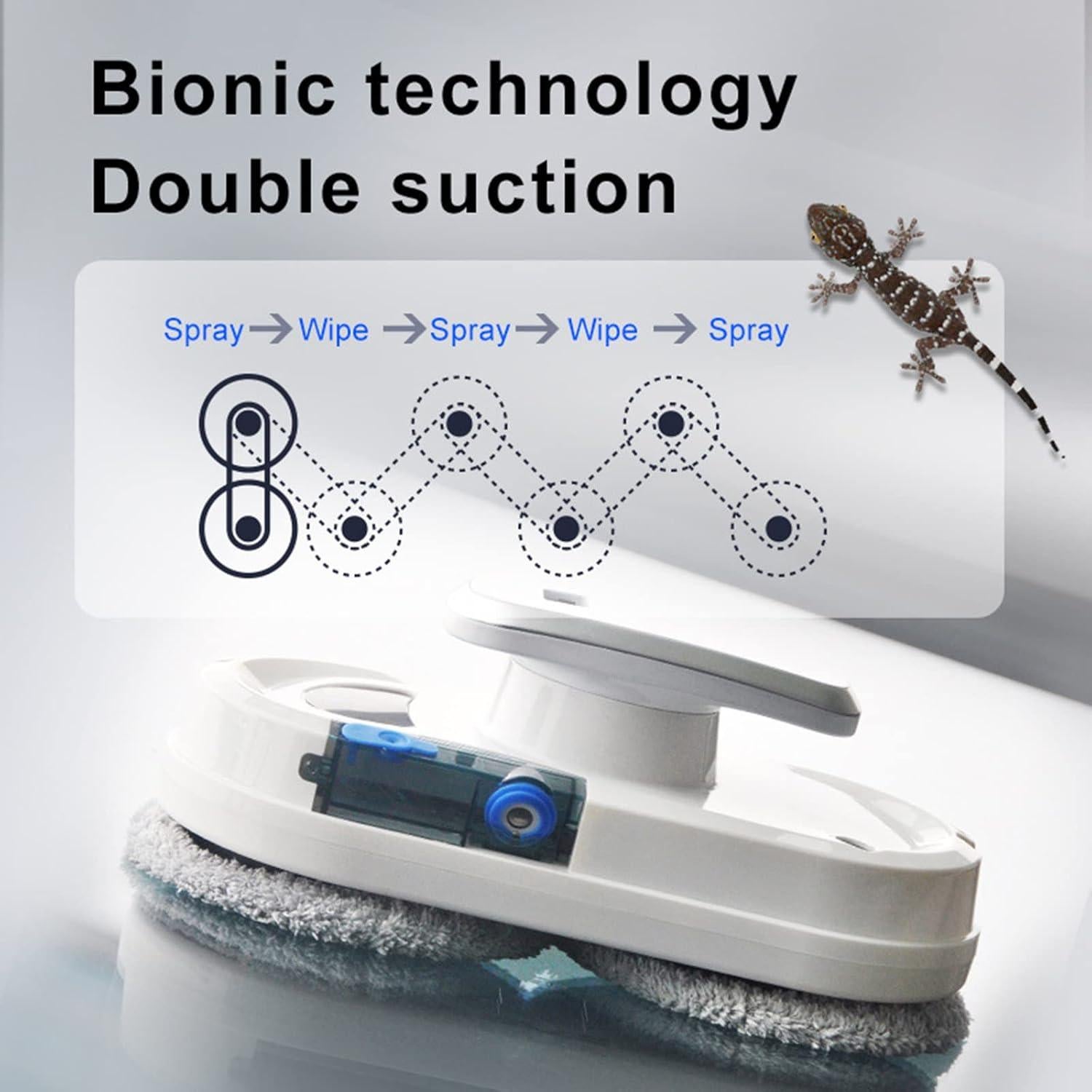Window Cleaner Robot,Automatic Robotic Window Cleaning Vacuum Cleaner Smart Glass Robot,for Inside and Outdoor High Window Remote Control Window Cleaner Tools
