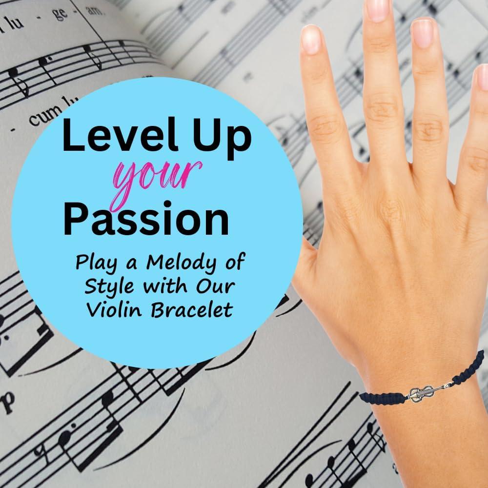 Pulsera Musical Colección Infinita con Encanto de Violín