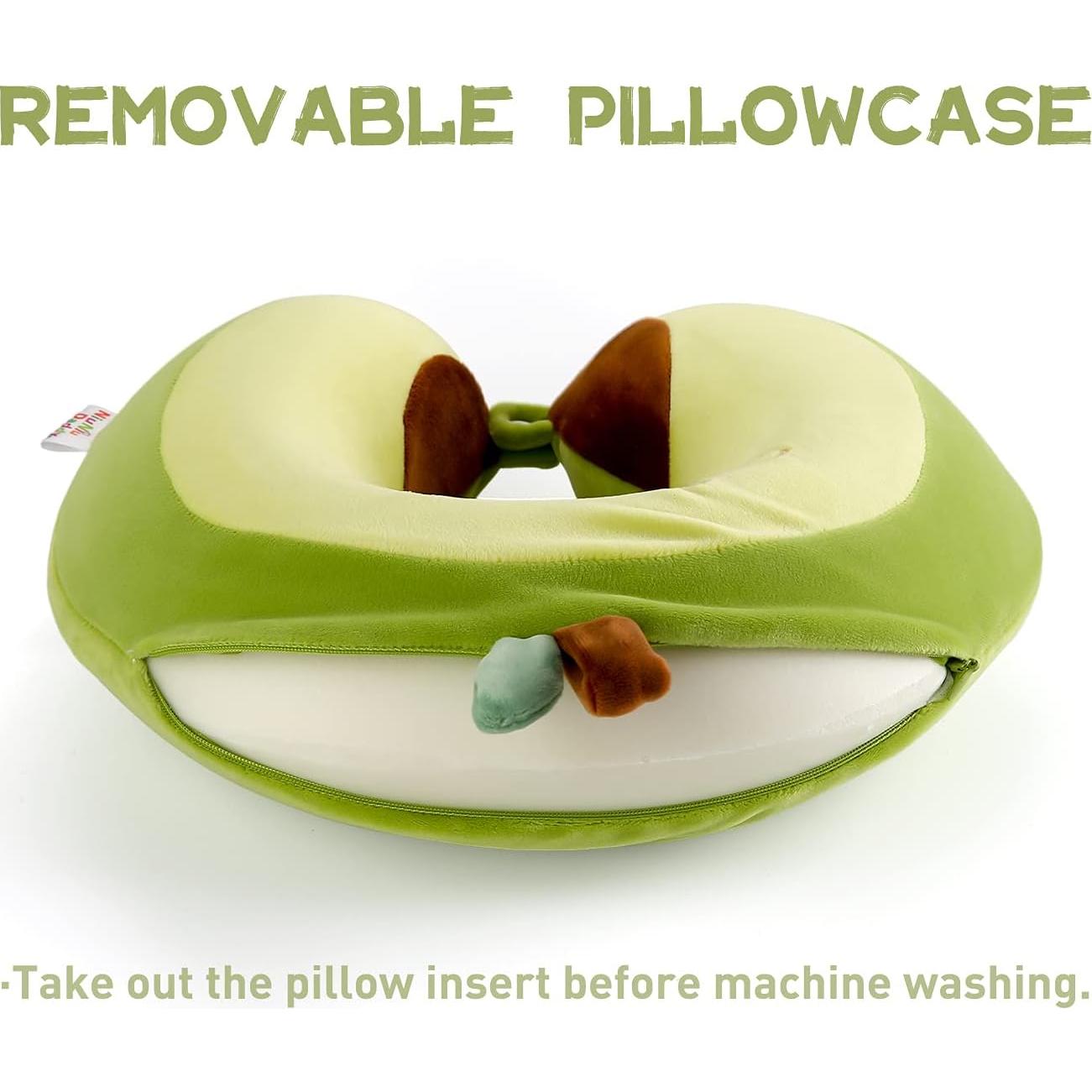 Almohada de Viaje Niuniu Daddy Aguacate 3-8 Años Espuma Viscoelástica