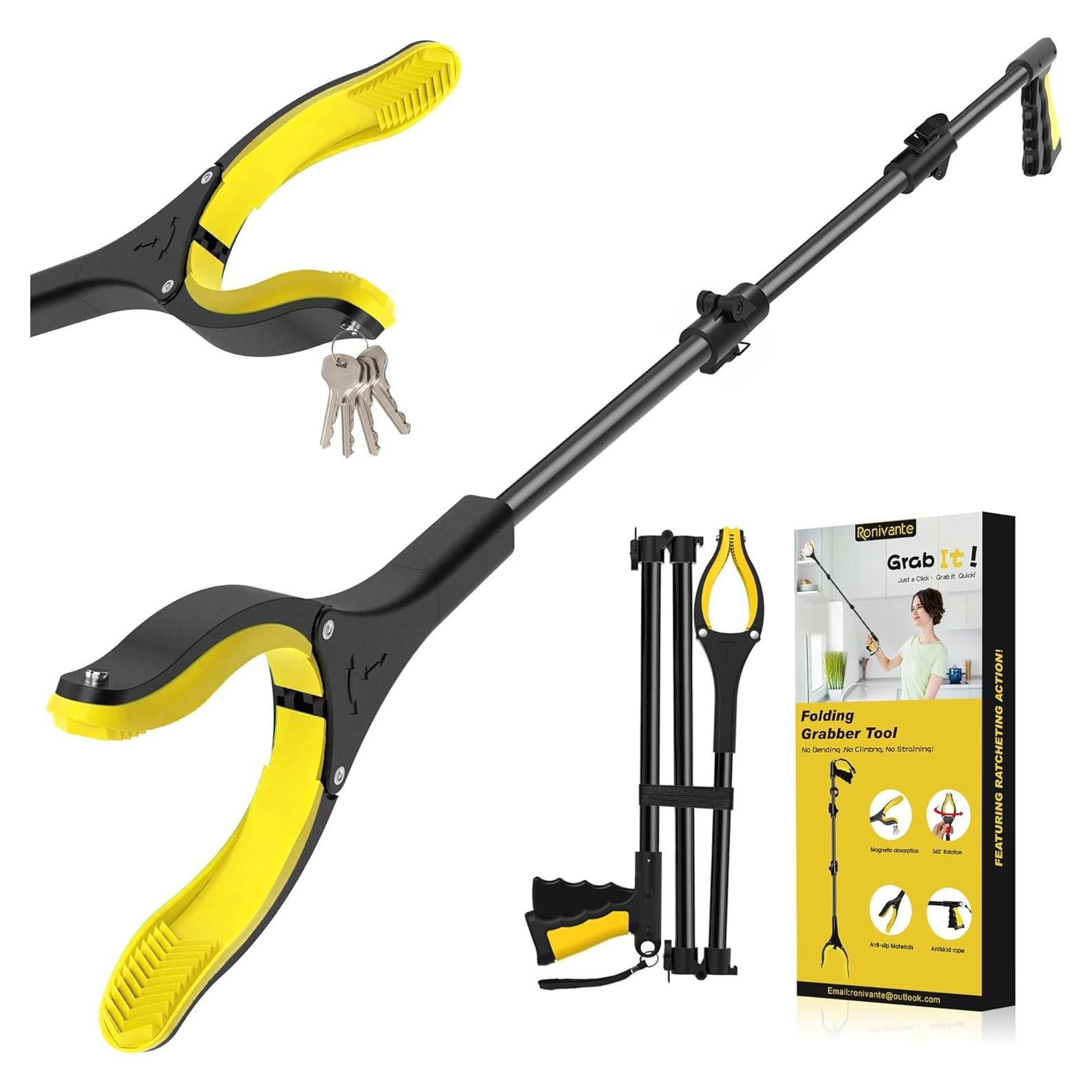 Agarrador Plegable Ronivante 121,9 cm Magnético Antideslizante