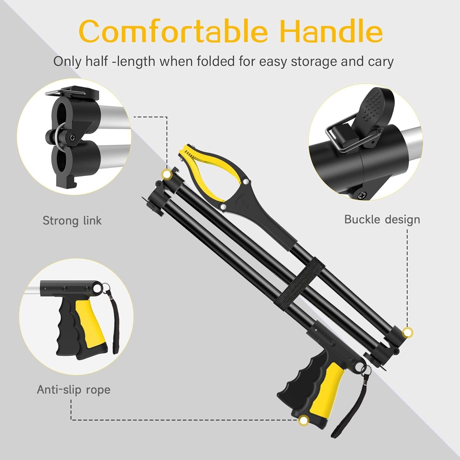 Agarrador Plegable Ronivante 121,9 cm Magnético Antideslizante