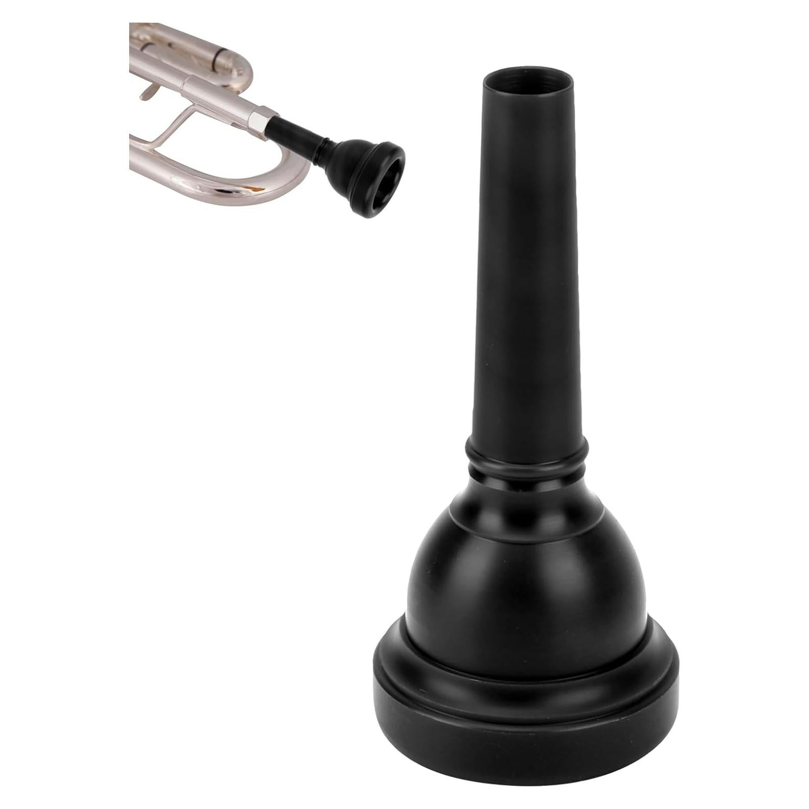Boquilla de Trombón HERCHR Negra 10x4x4 cm para Trompeta