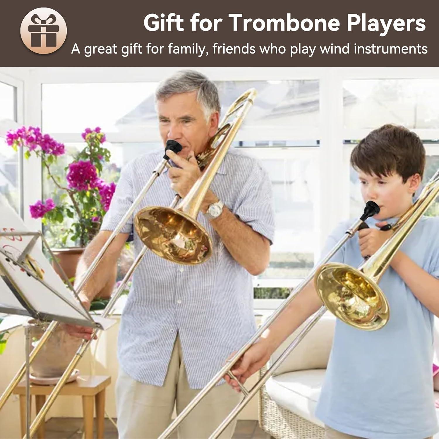 Boquilla de Trombón HERCHR Negra 10x4x4 cm para Trompeta