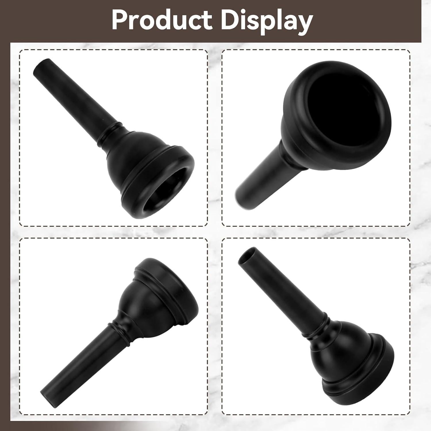 Boquilla de Trombón HERCHR Negra 10x4x4 cm para Trompeta