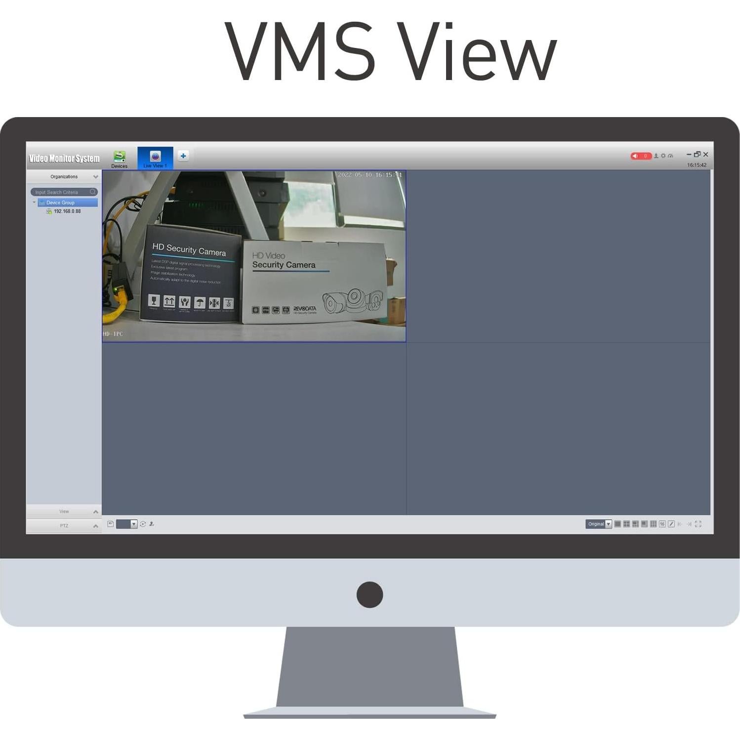 Cámara IP Mini 5MP REVODATA H.265 POE 2880x1620P