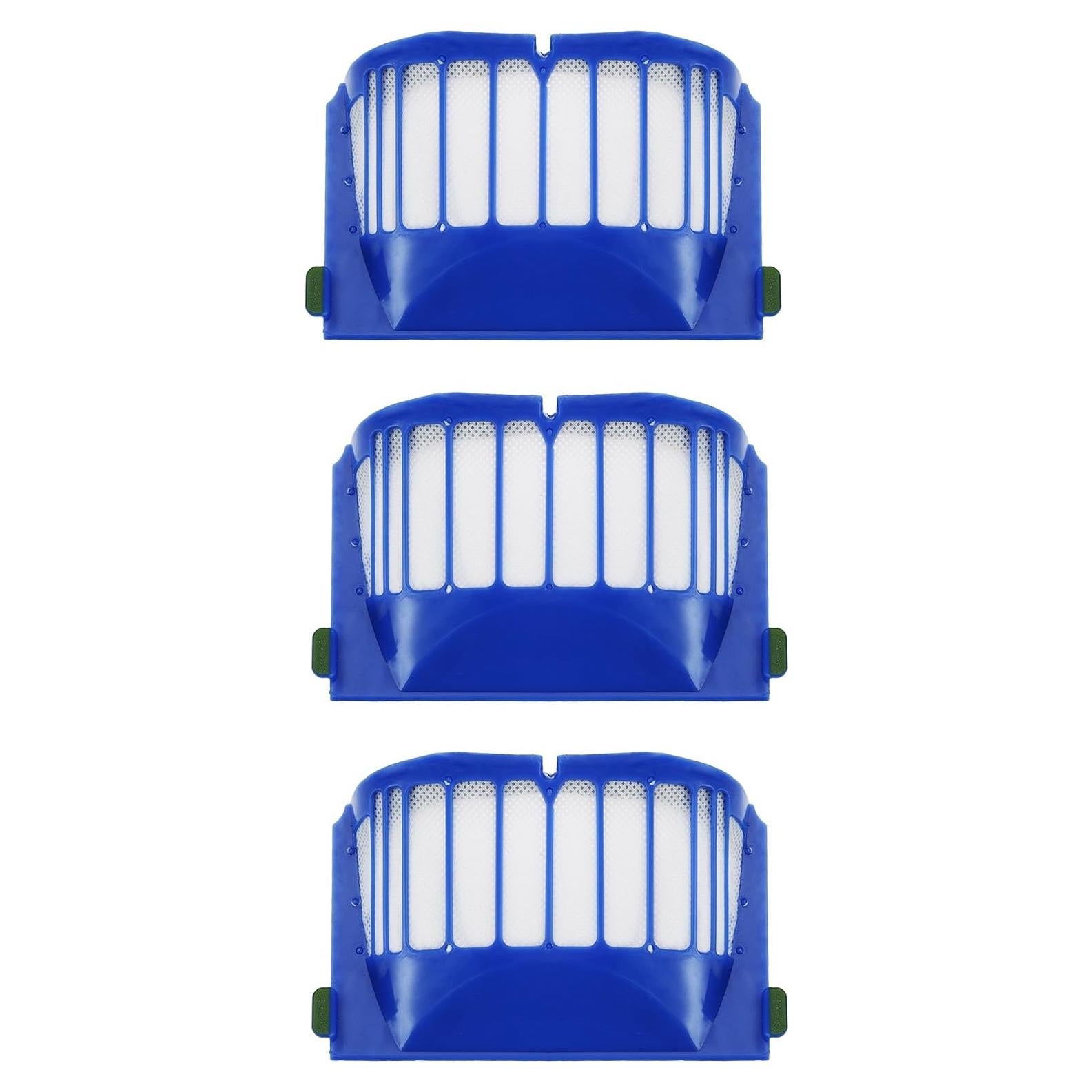 3 Pack Hepa Filter Vacuum Cleaner Kit For iRobot Roomba 500, 600 Series (550 560 650 620)