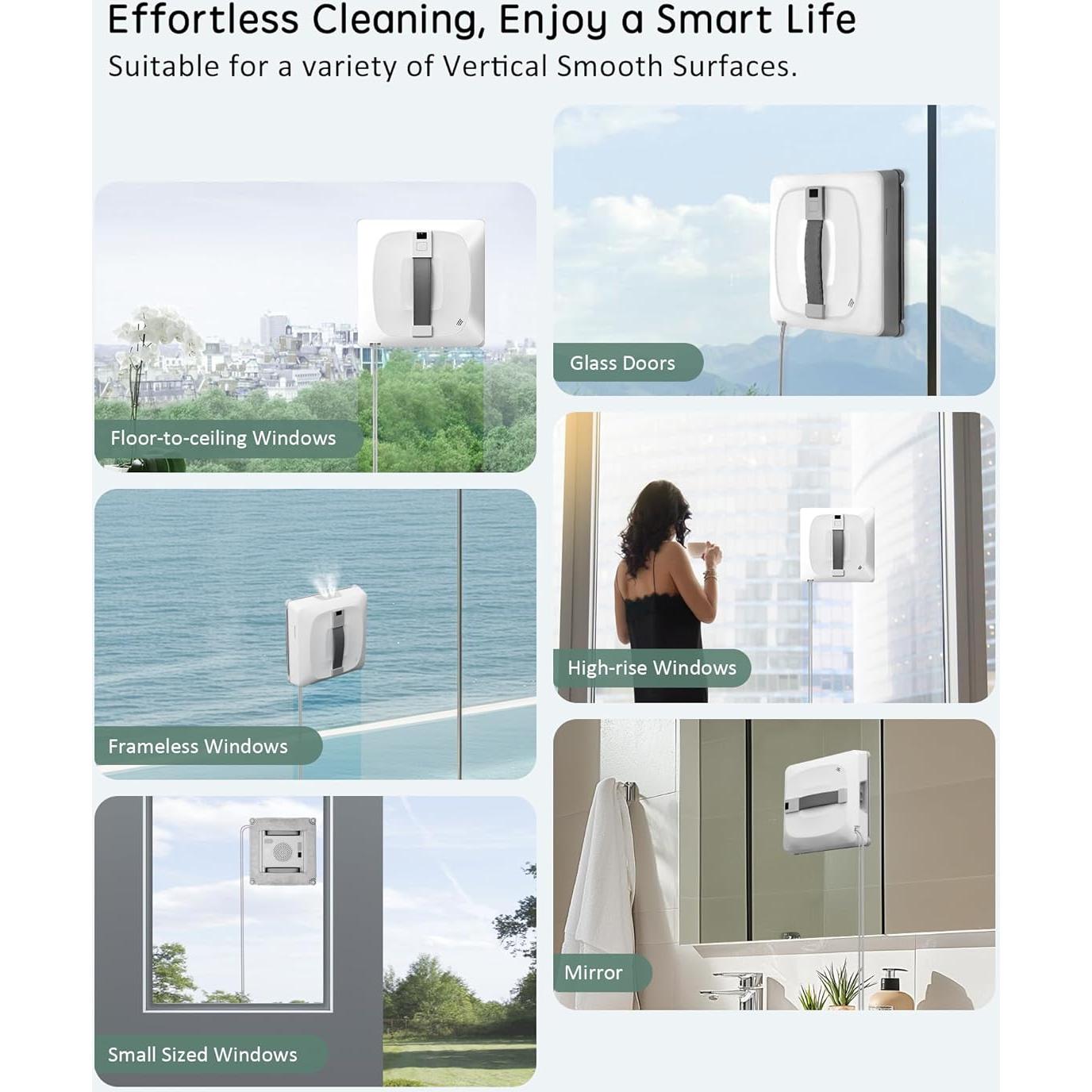 Robot Limpiador de Ventanas Yoolax 2.0 con Control App y Remoto