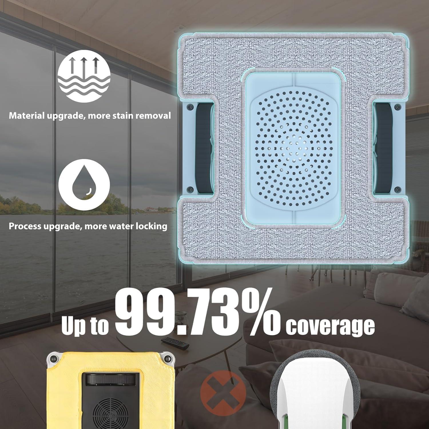 Robot Limpiador de Ventanas FMART W6 Doble Cara con Spray 3800Pa