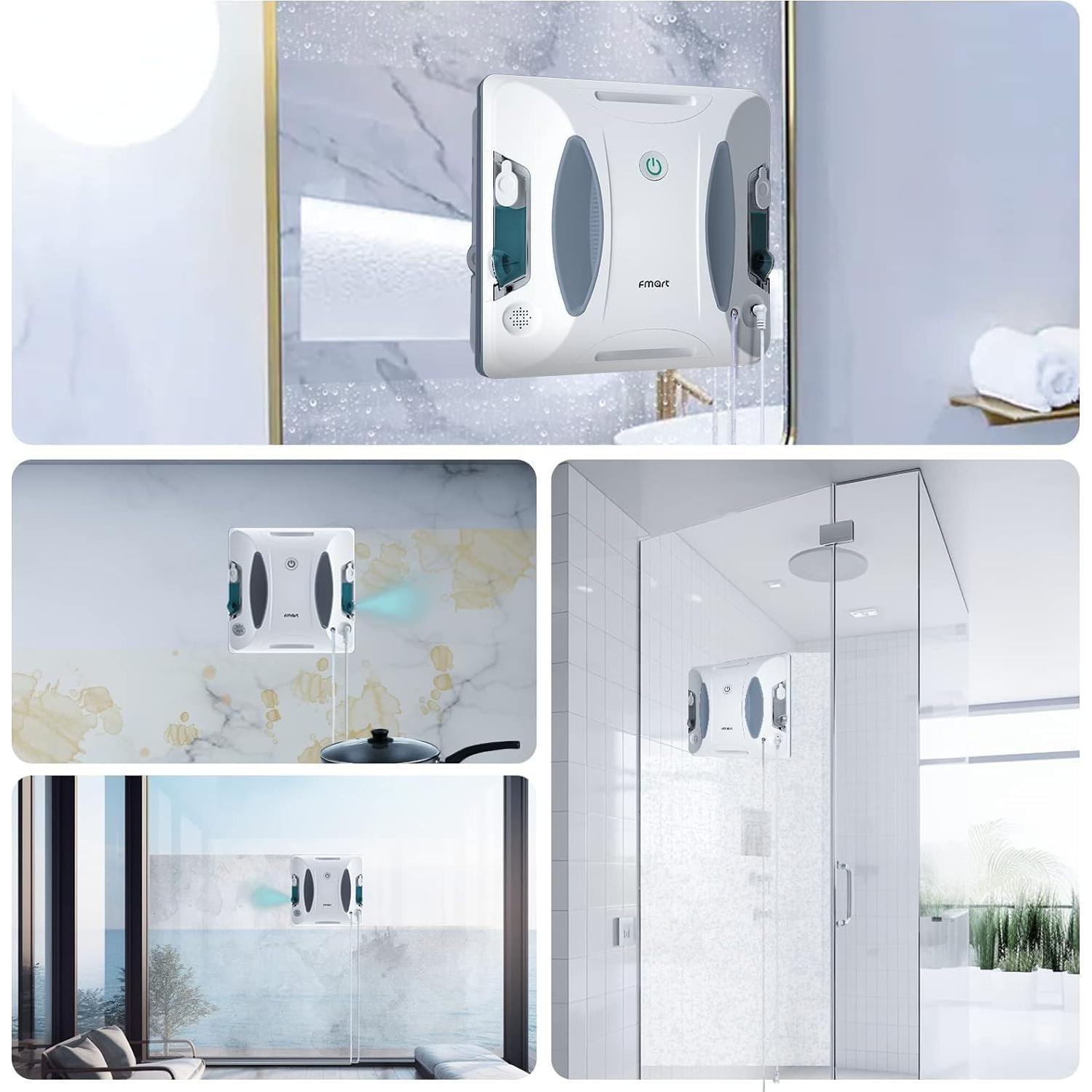 Robot Limpiador de Ventanas FMART W6 Doble Cara con Spray 3800Pa