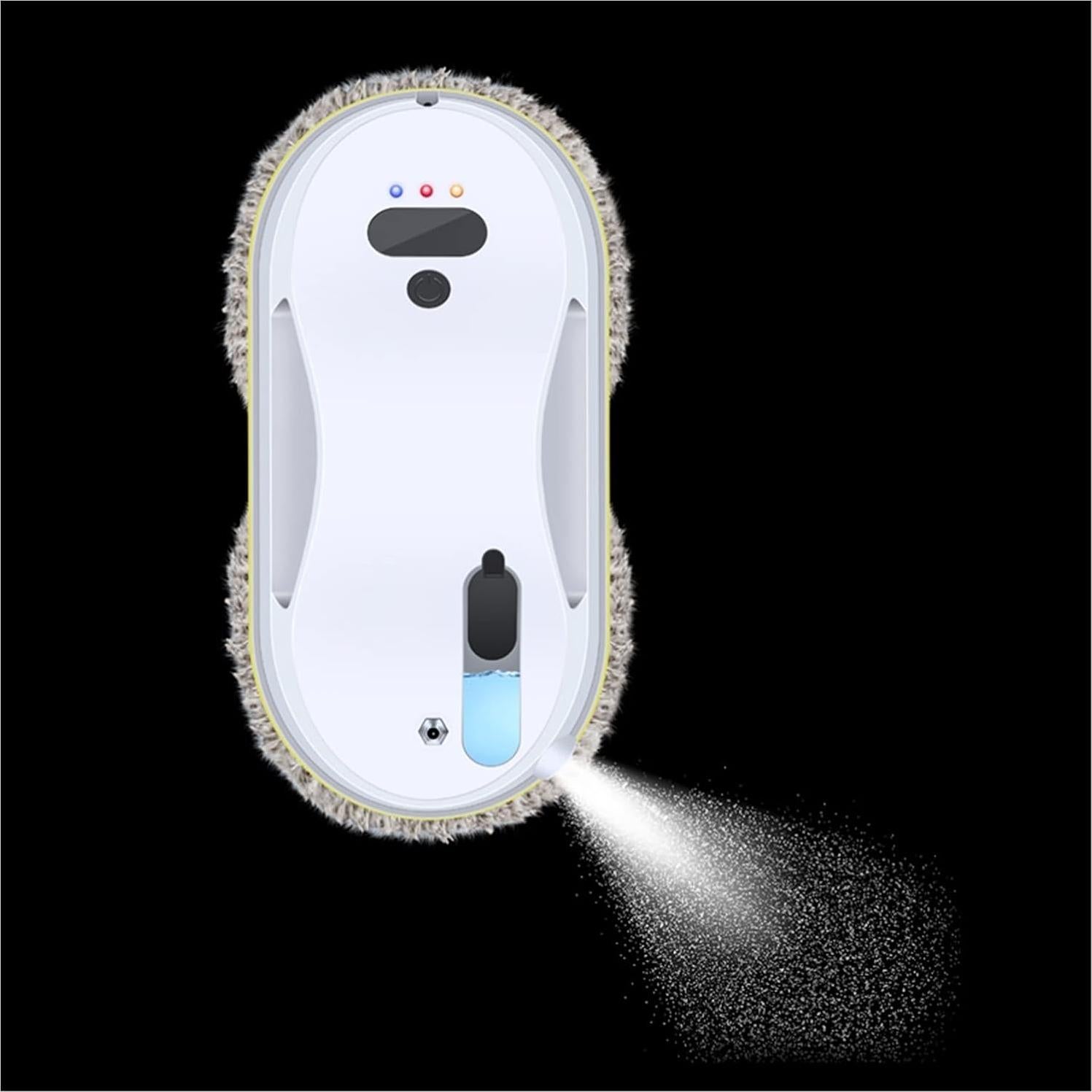 Smart Cleanning Robot Household Window Automatic Water Spray Cleaning Robot Vacuum Cleaner Remote Control Electric Window Wiper Household Glass Wiper for Outdoor/Indoor W(