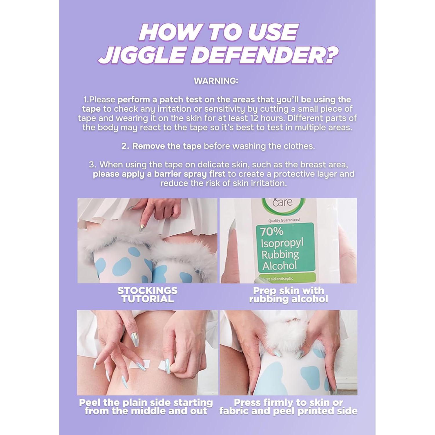 Cinta Jiggle Defender MOEFLAVOR - Cinta adhesiva 40 piezas