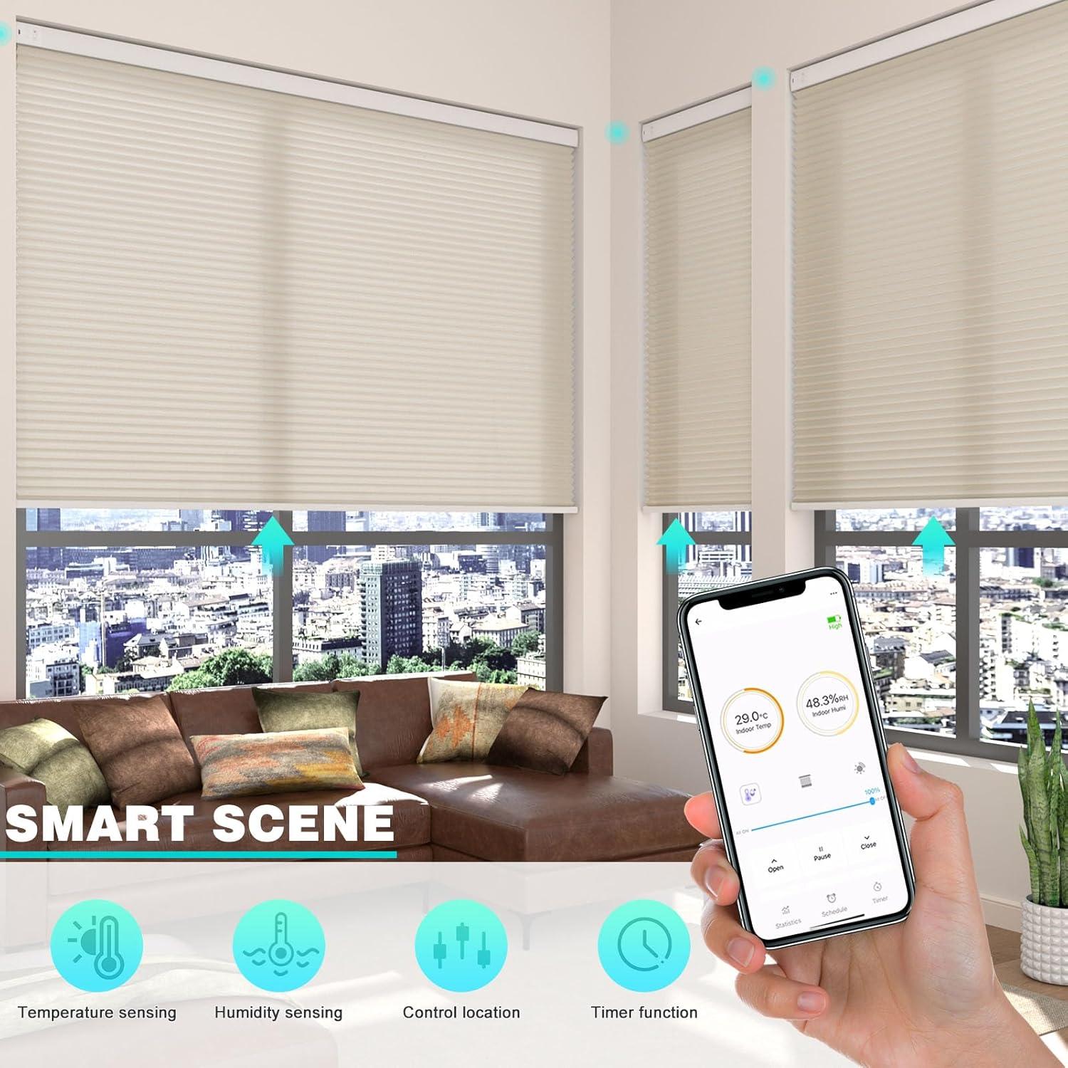 Persiana Motorizada Changshade Beige Personalizada 1.27 cm