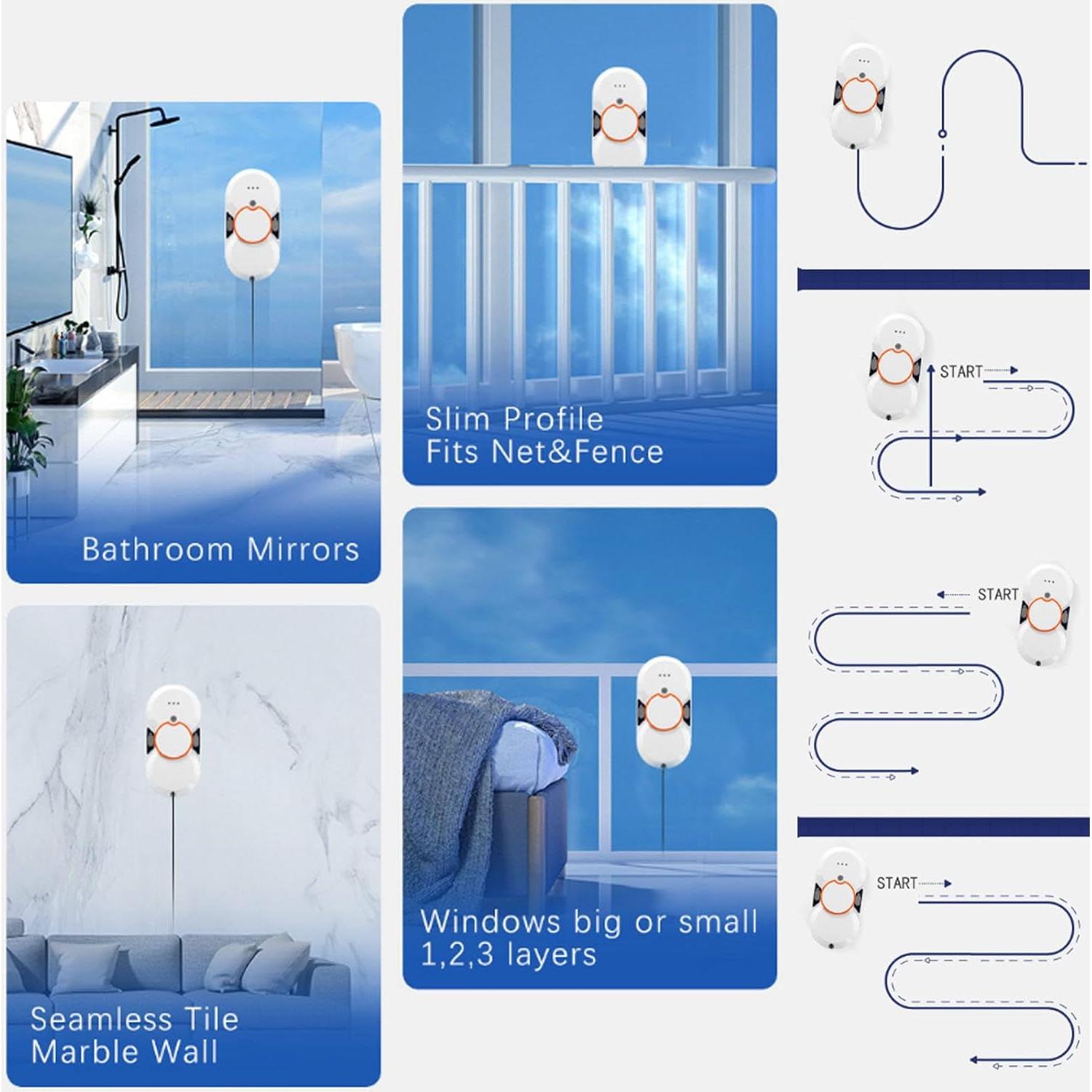 Robot Limpiador de Ventanas Soflightmok 5600PA Automático Blanco