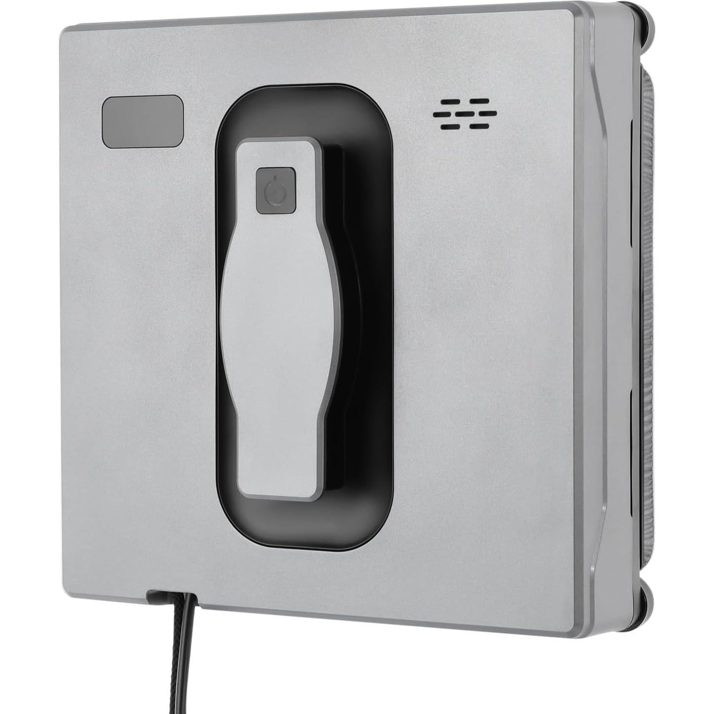 Xuthusman 2.7In Ultra-Thin Window Cleaner Robot, Intelligent Obstacle Avoidance, Automatic Dual Water Jet Window Cleaner Robot for Large Mirror, Glass Wall, Remote & App Control (Silver+Grey)