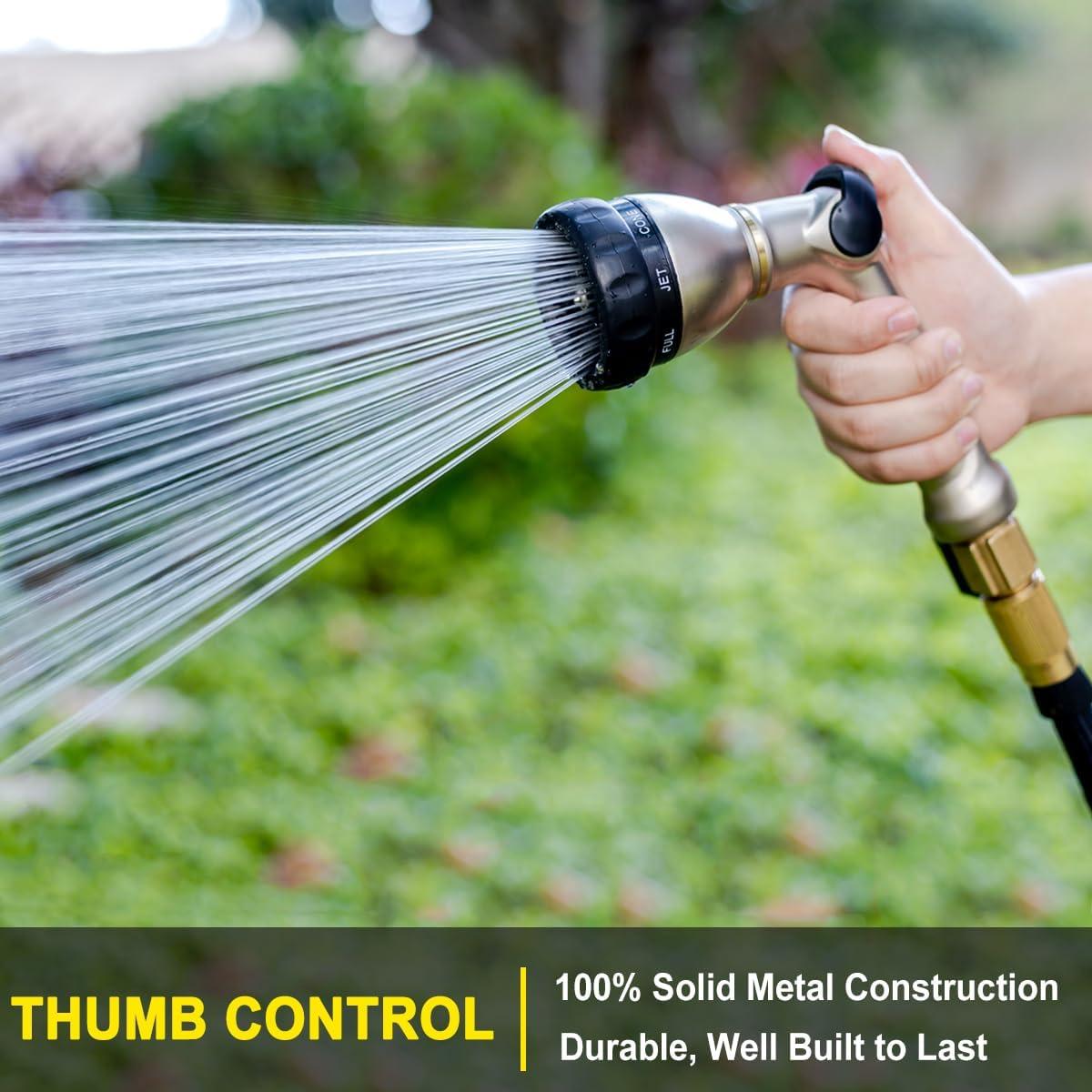 Boquilla de Manguera FANHAO Metal 8 Patrones Riego Jardín