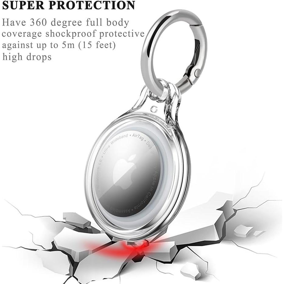 Soporte impermeable COOLQO para AirTag - 4 colores - PC duro